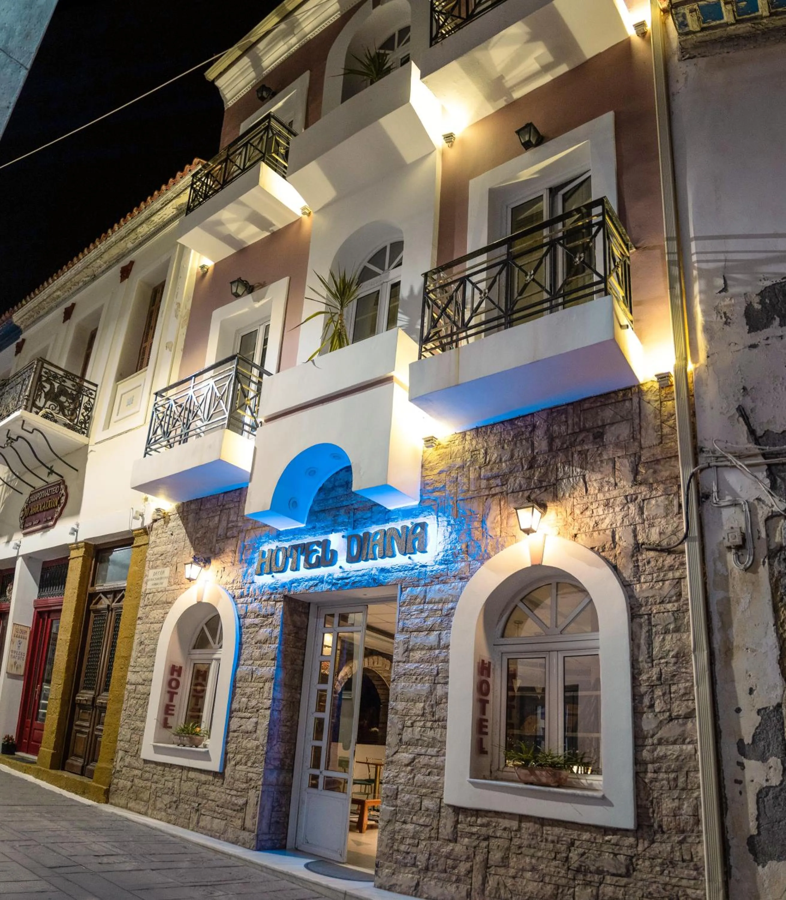 Property building in Hotel Diana