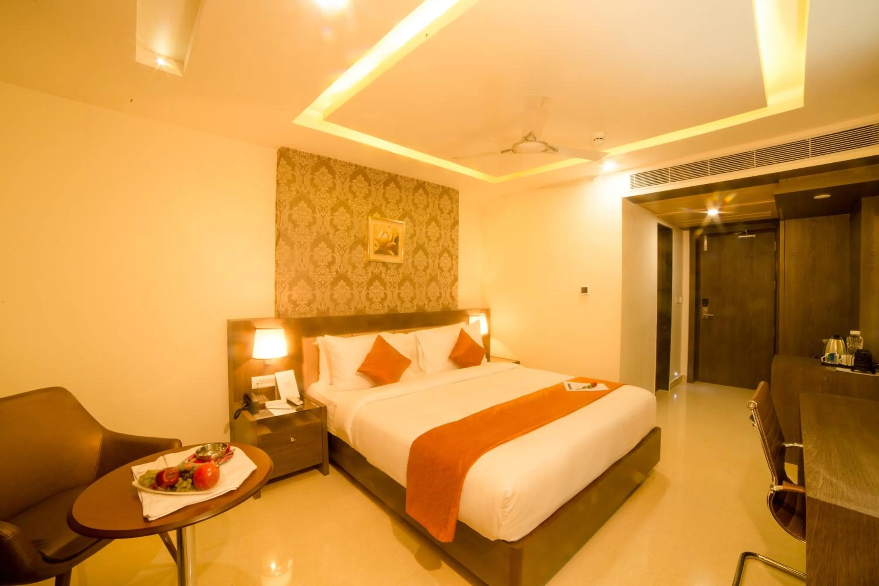 Bed in Hotel Indraprasttha