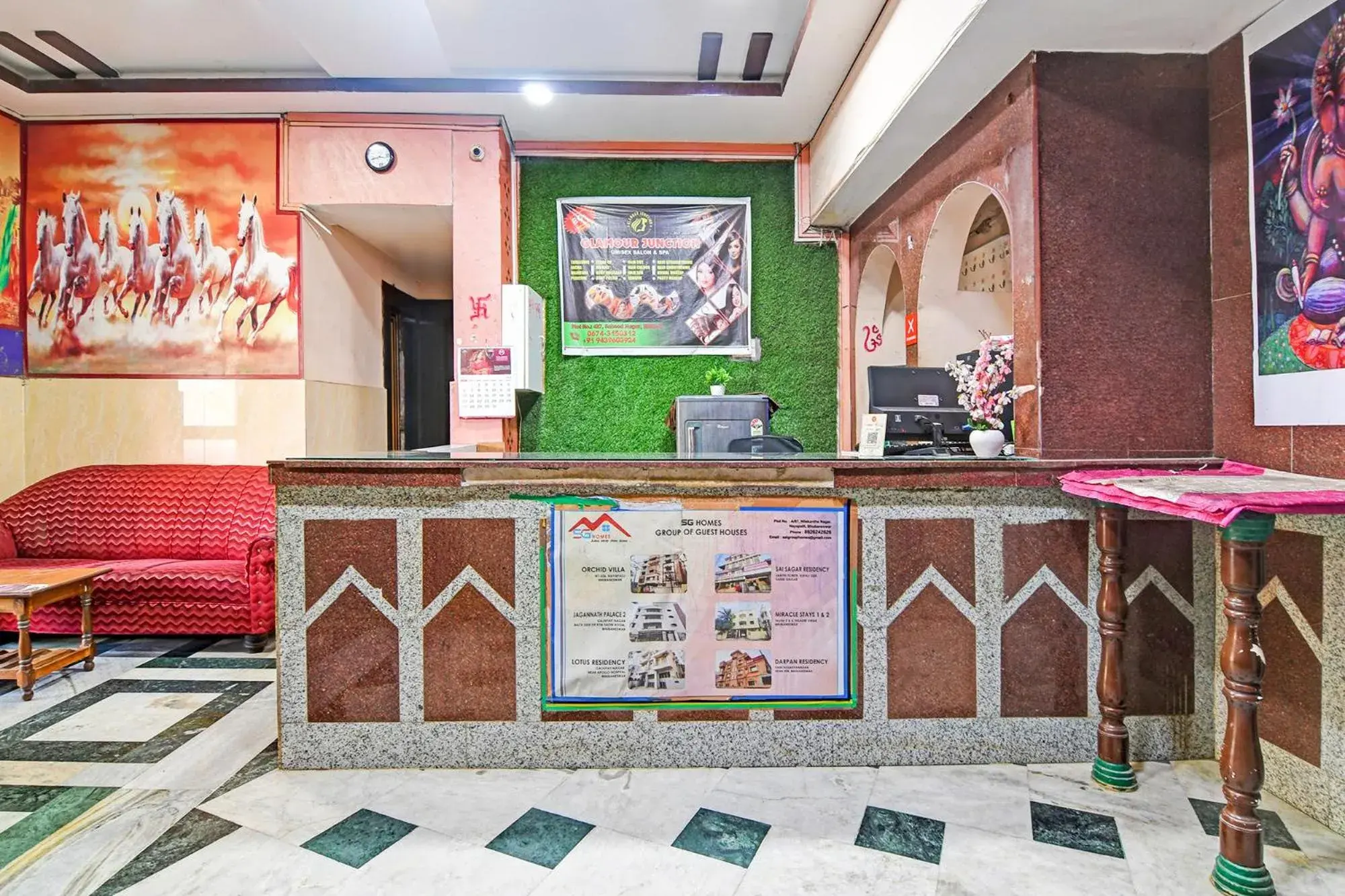 Lobby or reception in FabHotel Sai Sagar Residency Lobby or reception in FabHotel Sai Sagar Residency