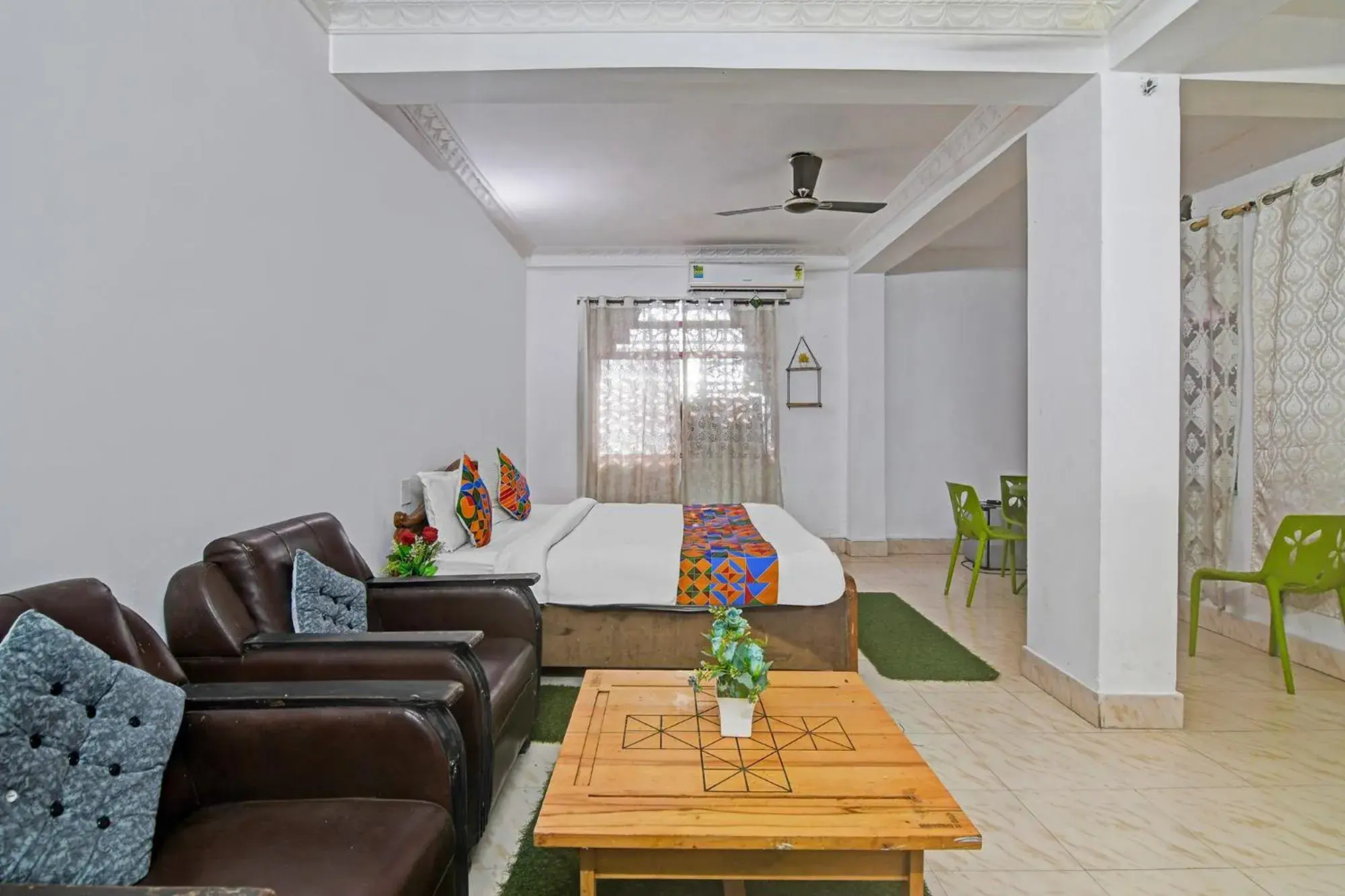 Bed in FabHotel Sai Sagar Residency Bed in FabHotel Sai Sagar Residency