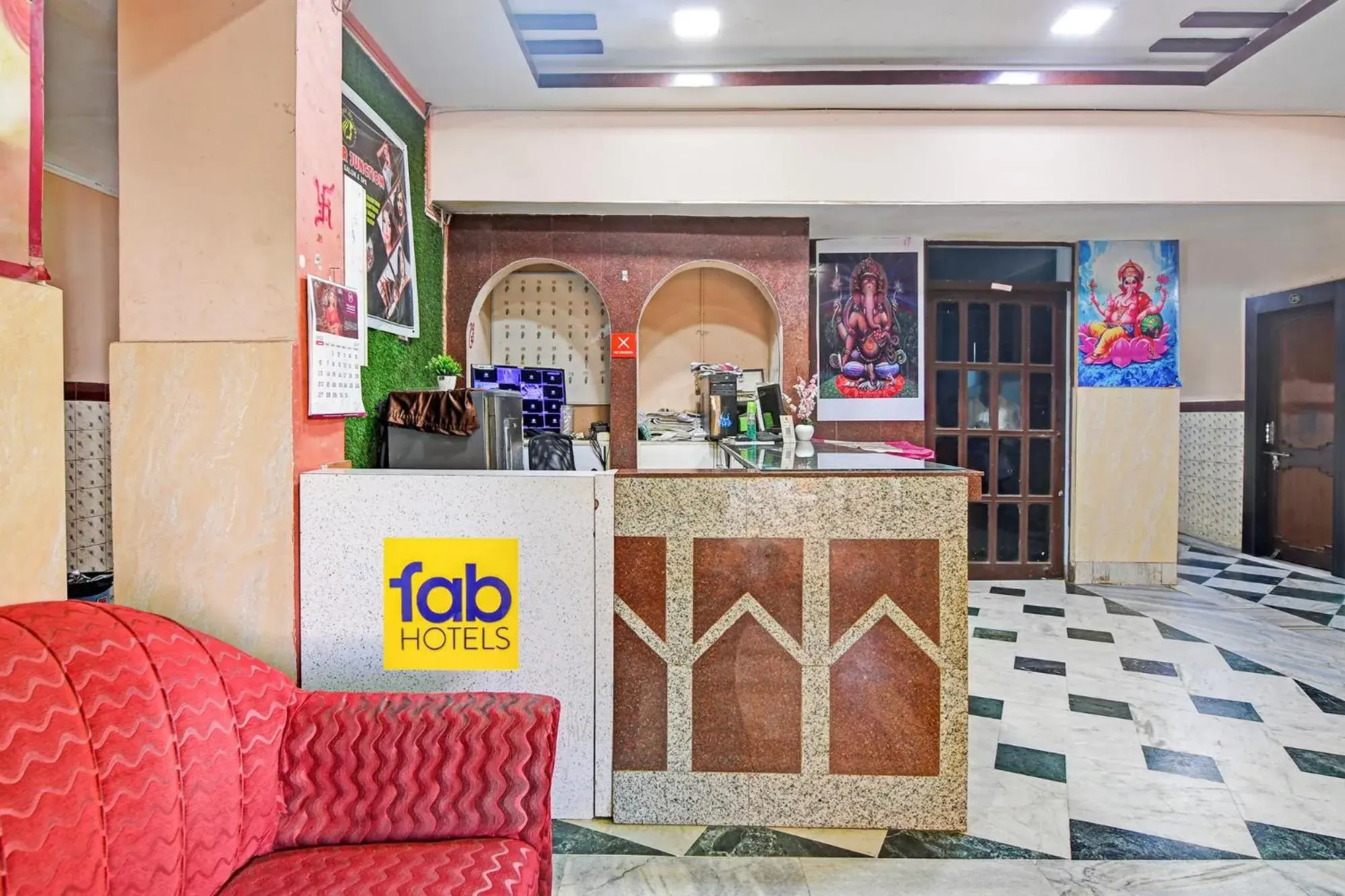 Lobby or reception in FabHotel Sai Sagar Residency Lobby or reception in FabHotel Sai Sagar Residency