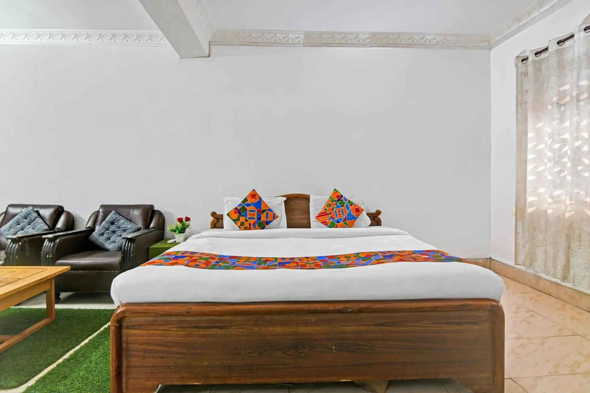 Bed in FabHotel Sai Sagar Residency Bed in FabHotel Sai Sagar Residency