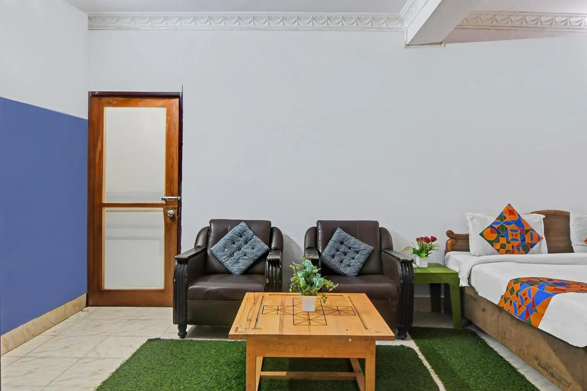 Bed in FabHotel Sai Sagar Residency Bed in FabHotel Sai Sagar Residency