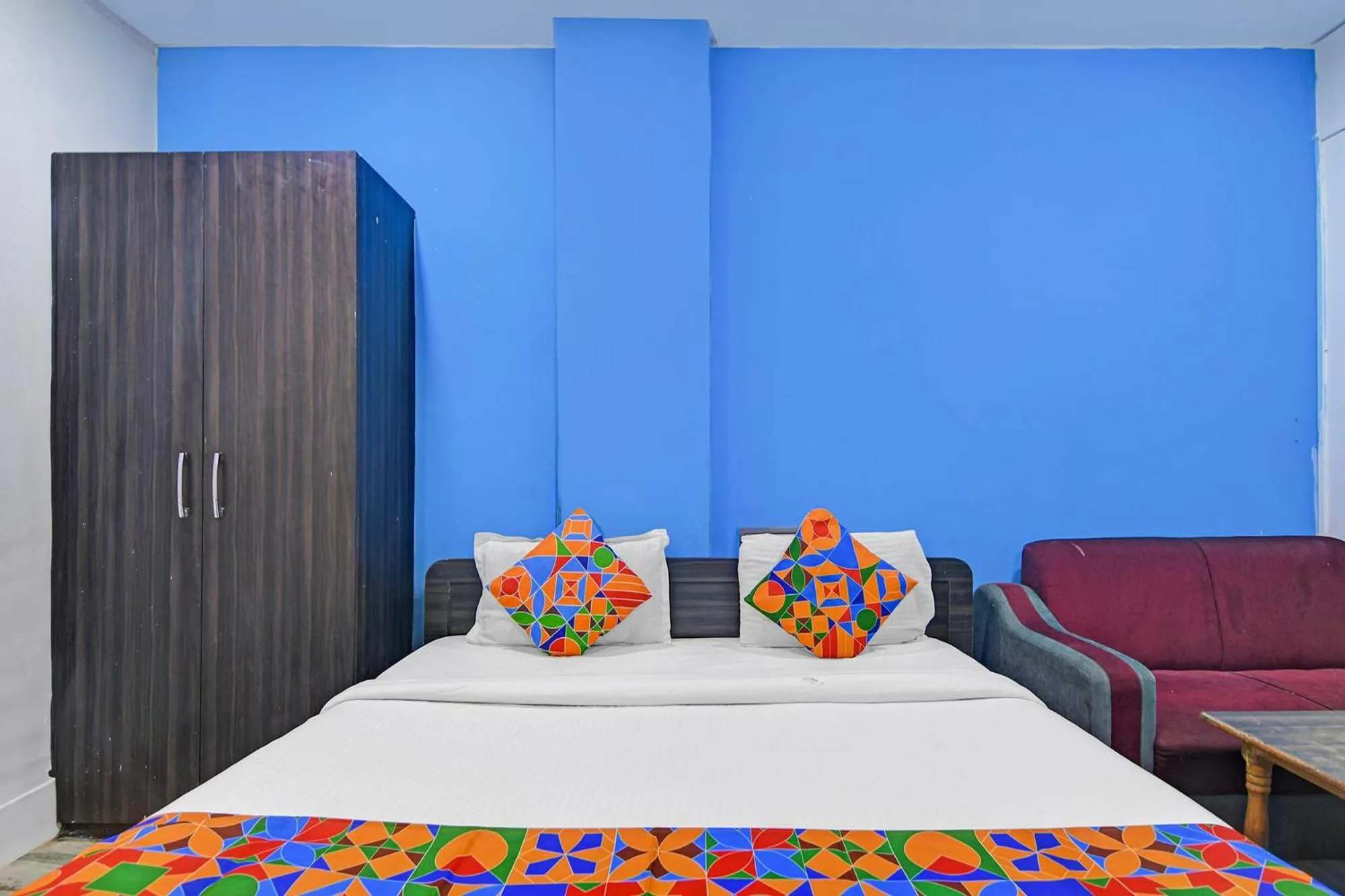 Bed in FabHotel Sai Sagar Residency