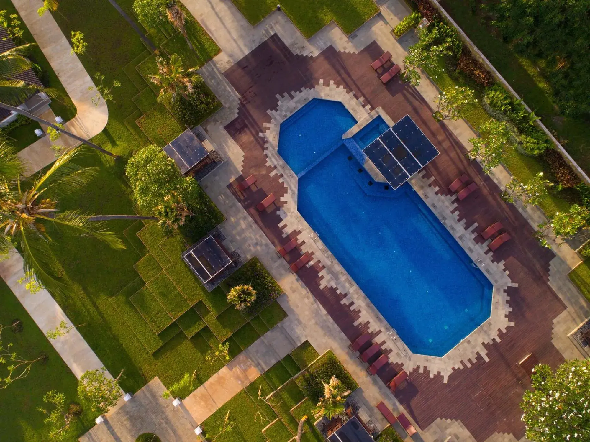 Bird's eye view in Brits Resort Lovina Bird's eye view in Brits Resort Lovina