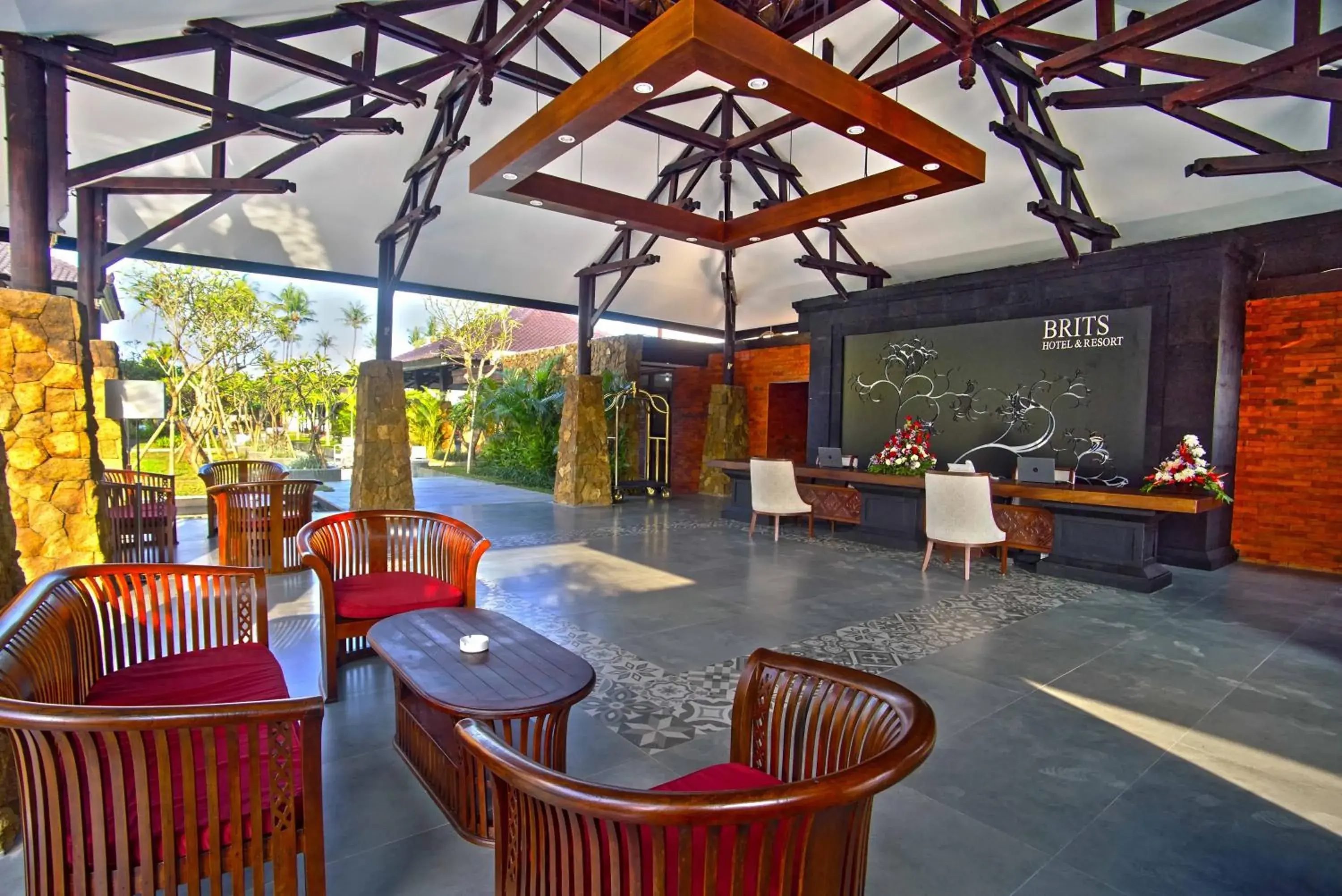 Lobby or reception in Brits Resort Lovina Lobby or reception in Brits Resort Lovina