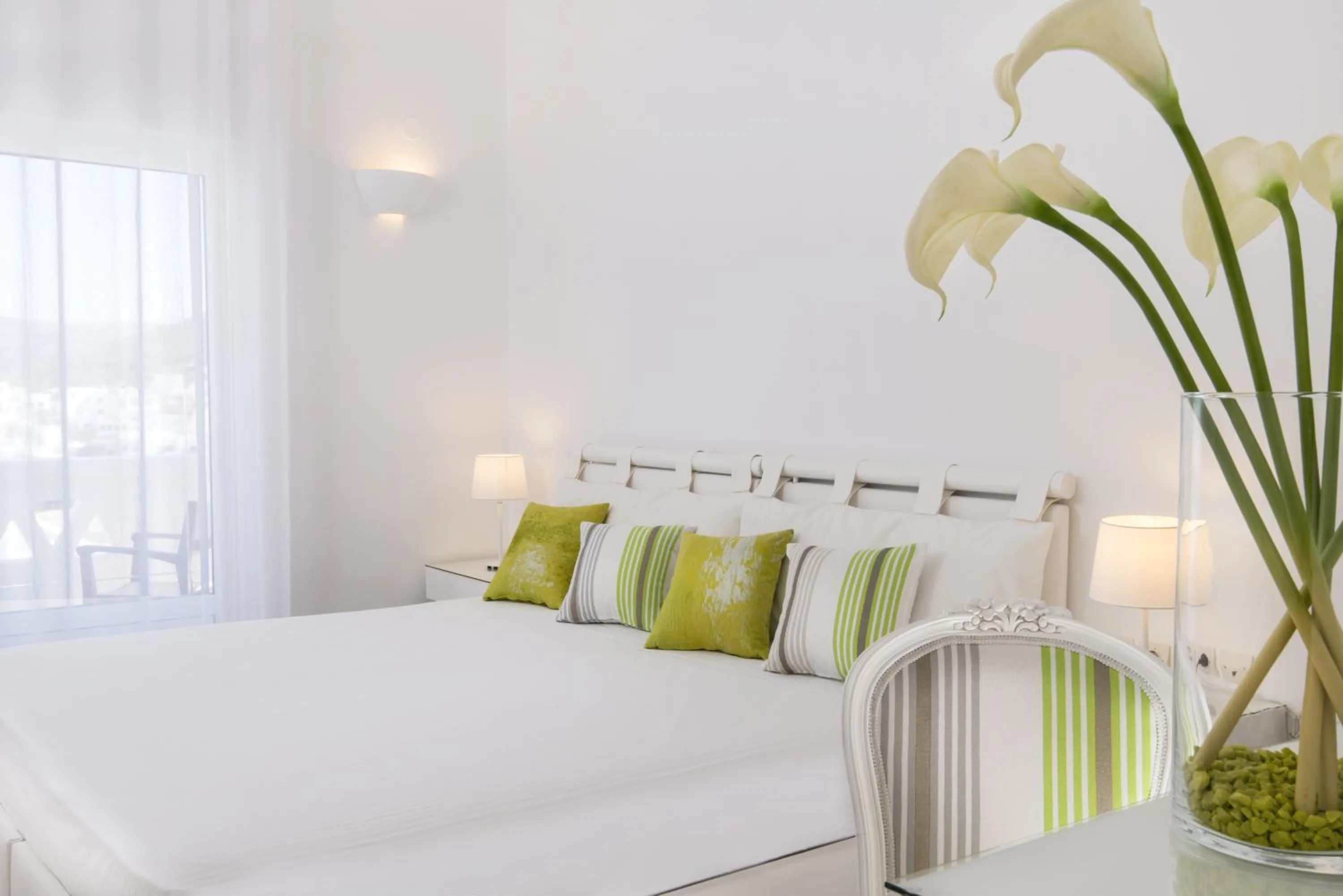 Balcony/Terrace, Bed in Lofos Village