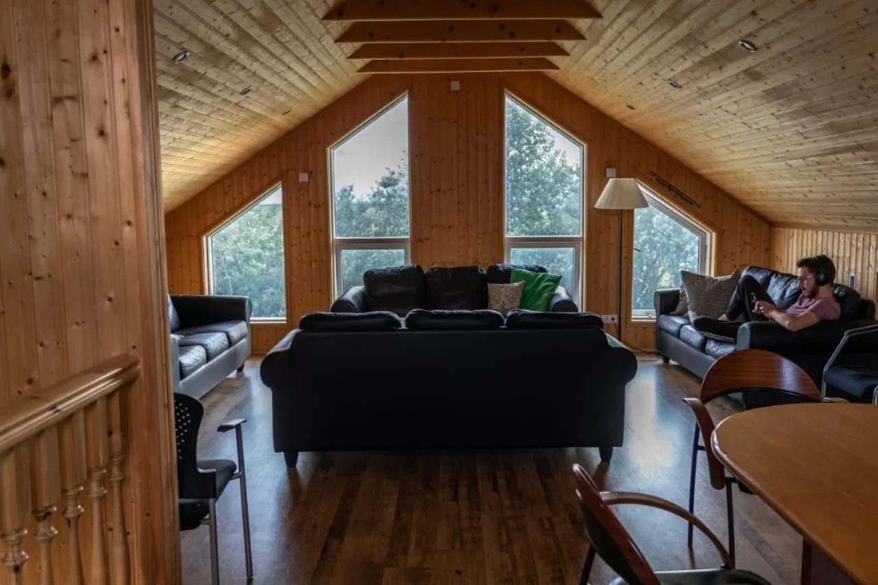 Seating area in Hotel Leirubakki