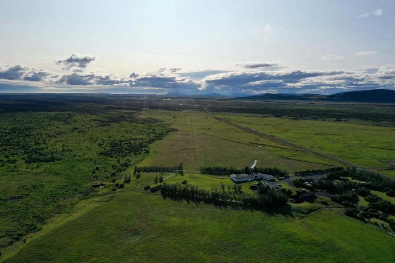 Bird's eye view in Hotel Leirubakki