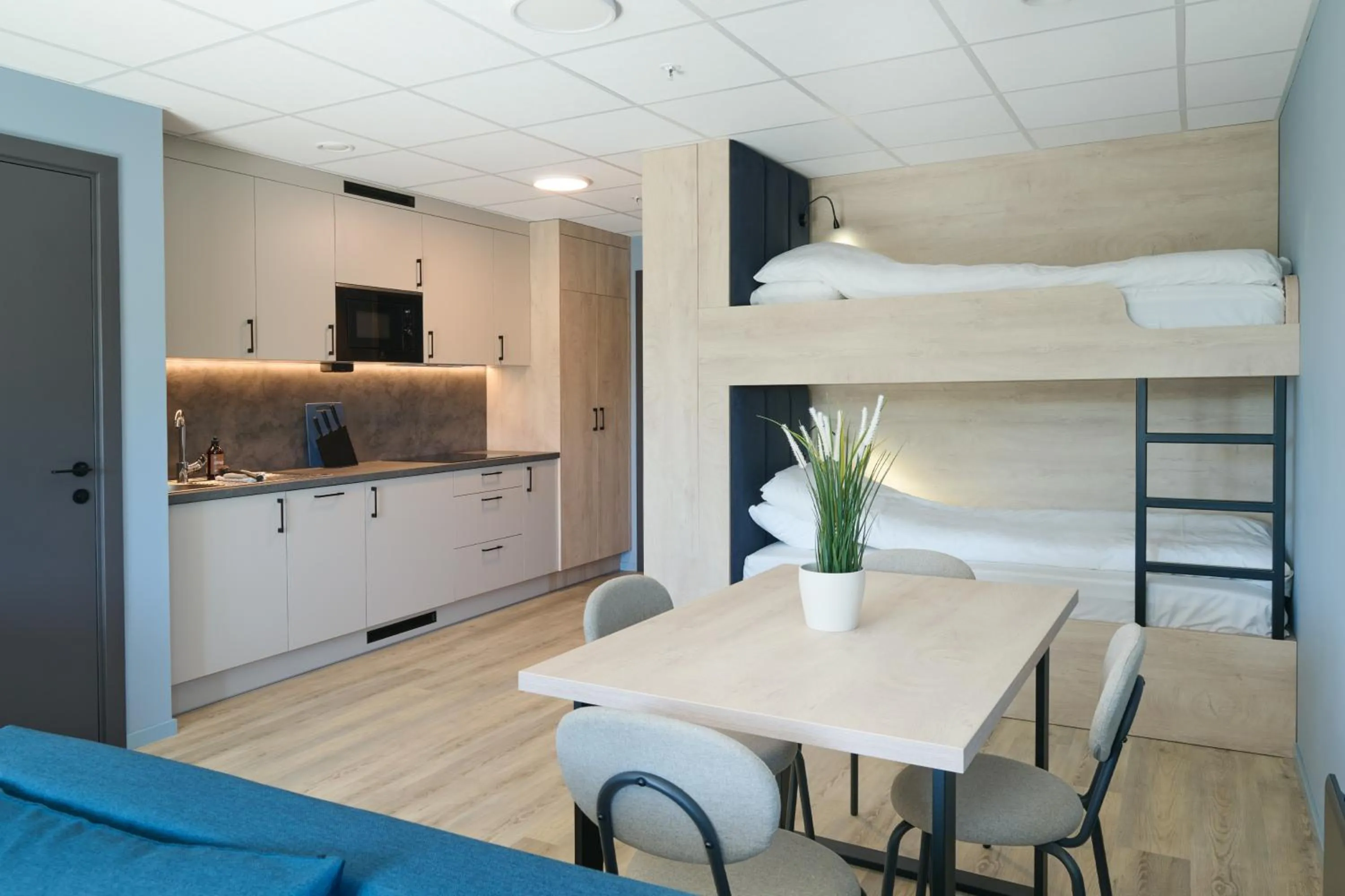 Bed in Horten Apartment