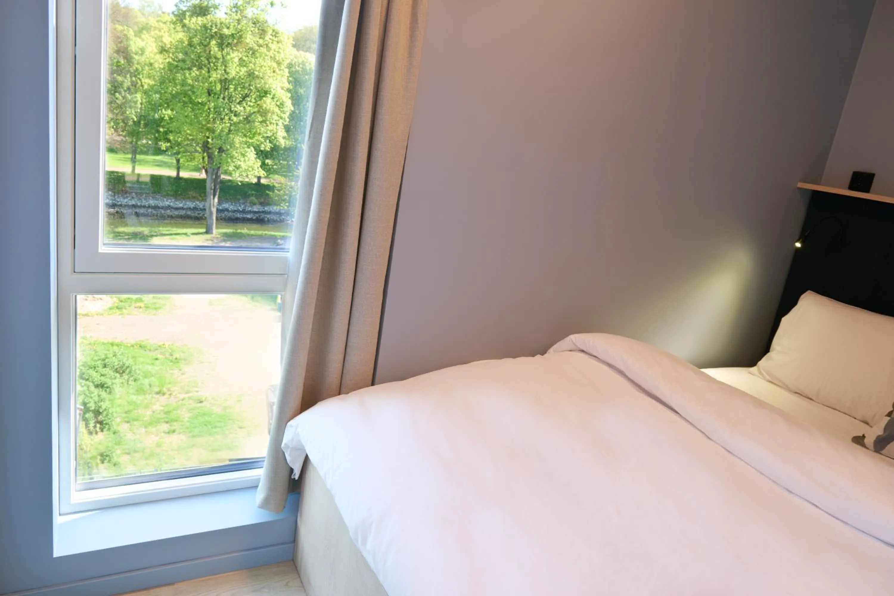 Bed in Horten Apartment