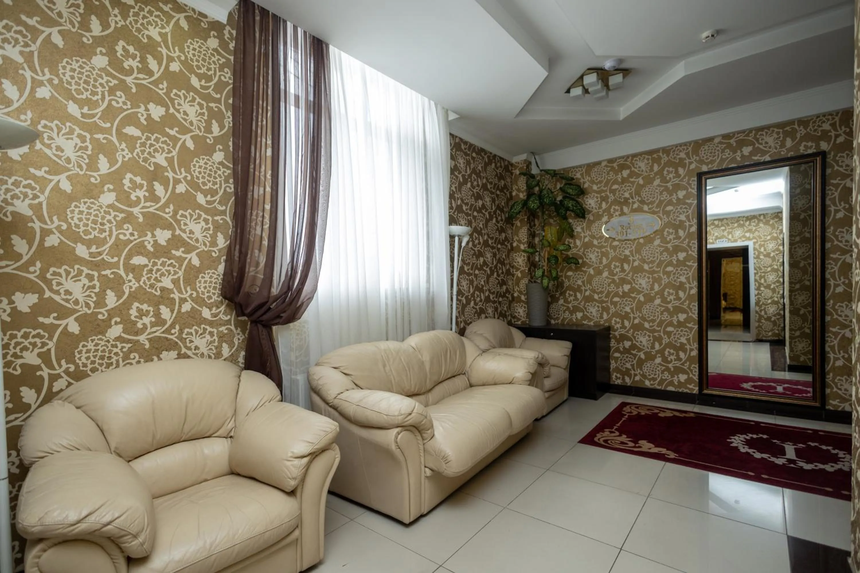 Living room in IRIS Hotel