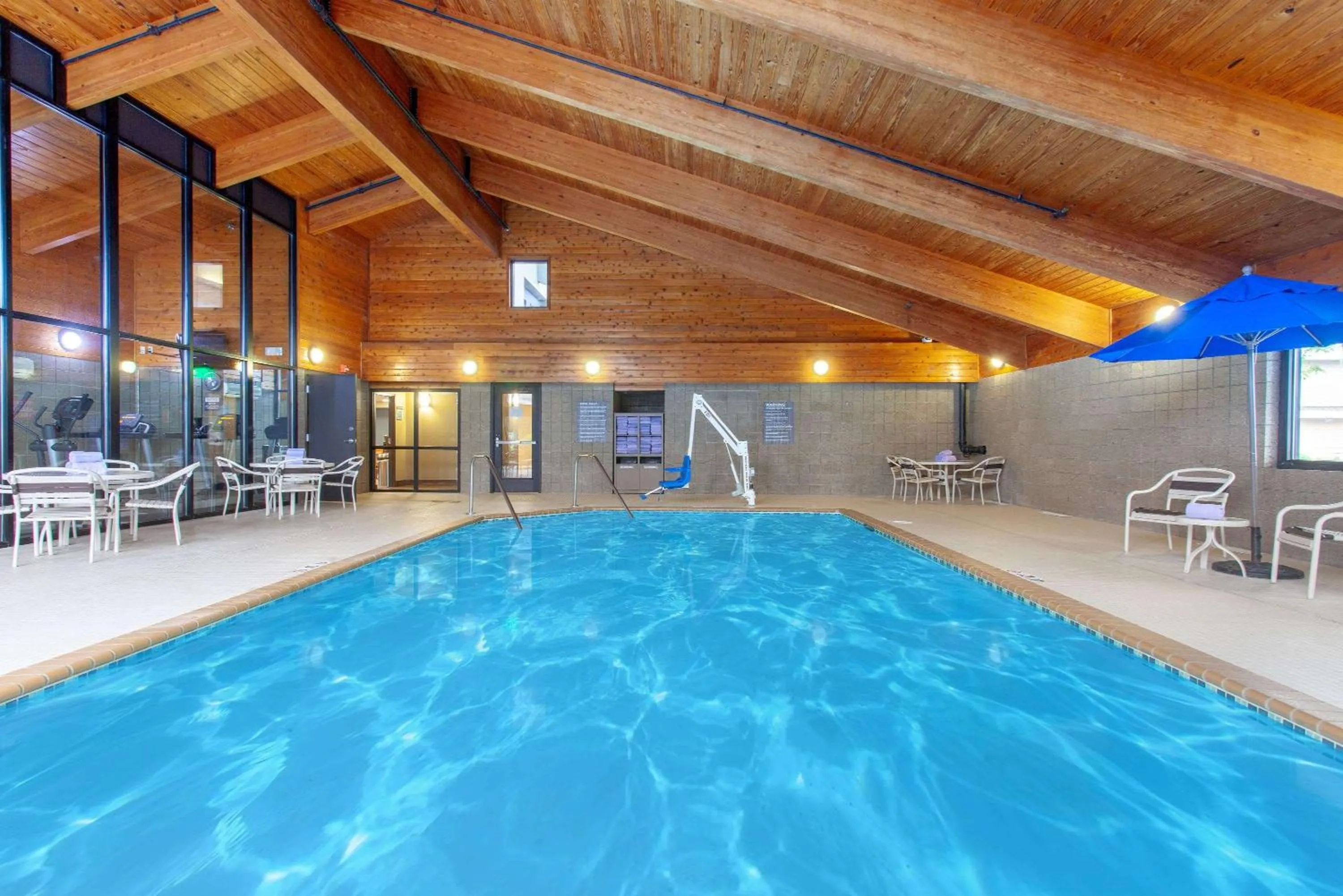 Pool view in AmericInn by Wyndham Mankato Event Center near MSU