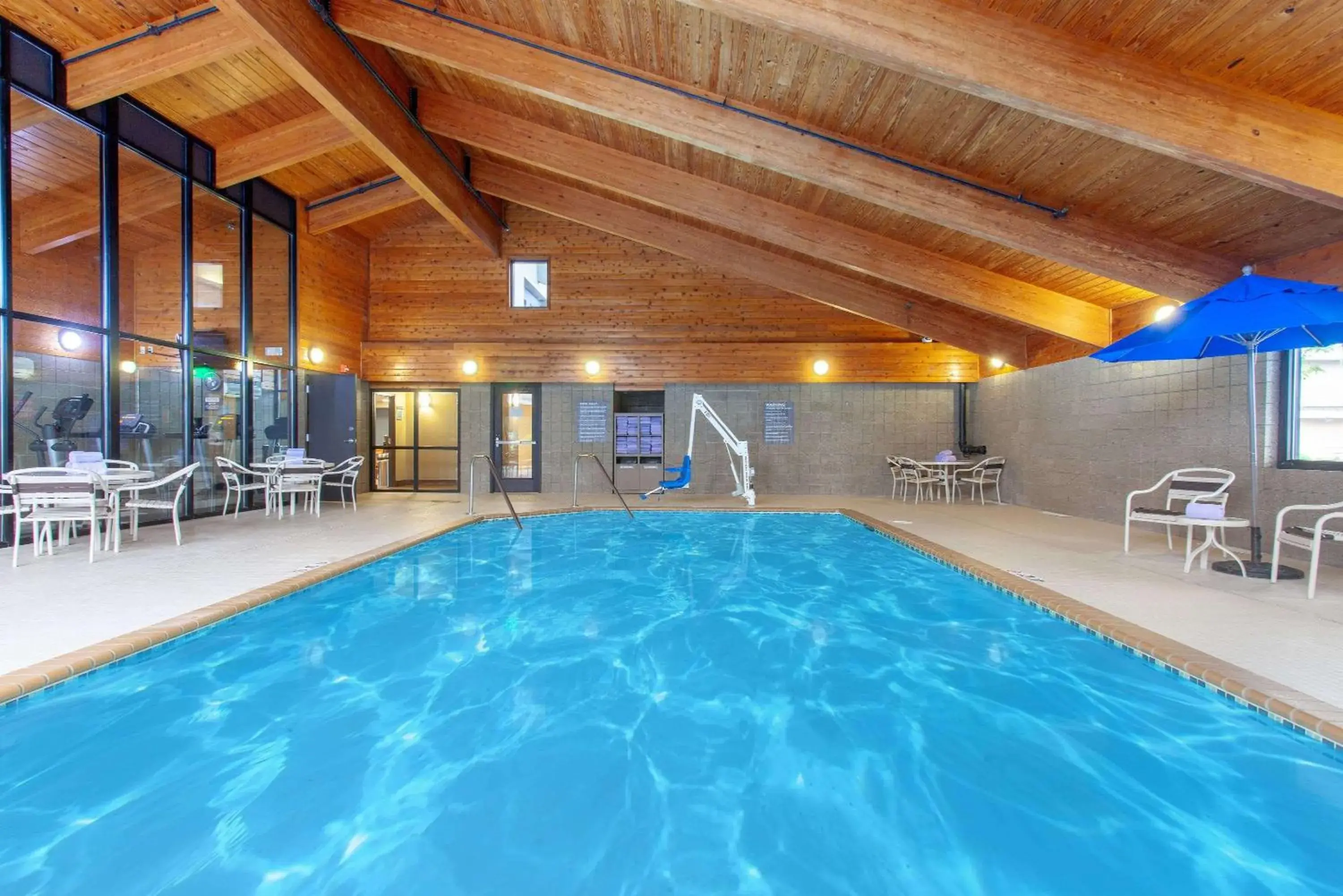 Pool view in AmericInn by Wyndham Mankato Event Center near MSU Pool view in AmericInn by Wyndham Mankato Event Center near MSU