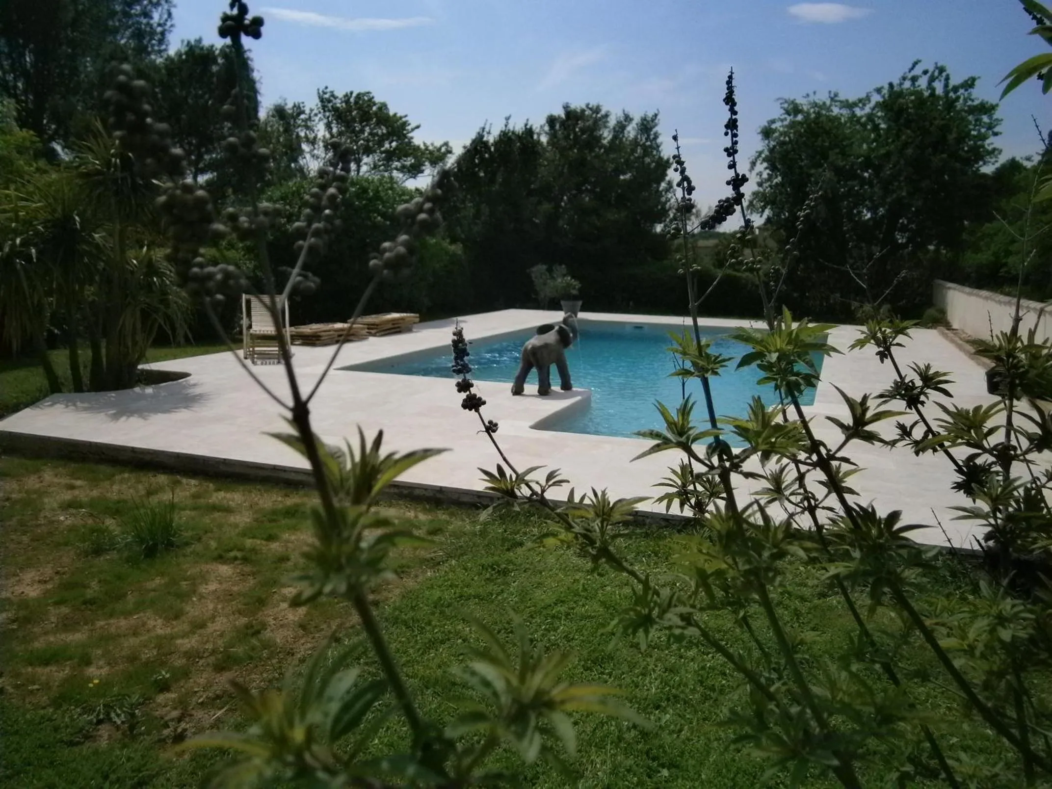 Pool view in Mas d'Asvin & Spa