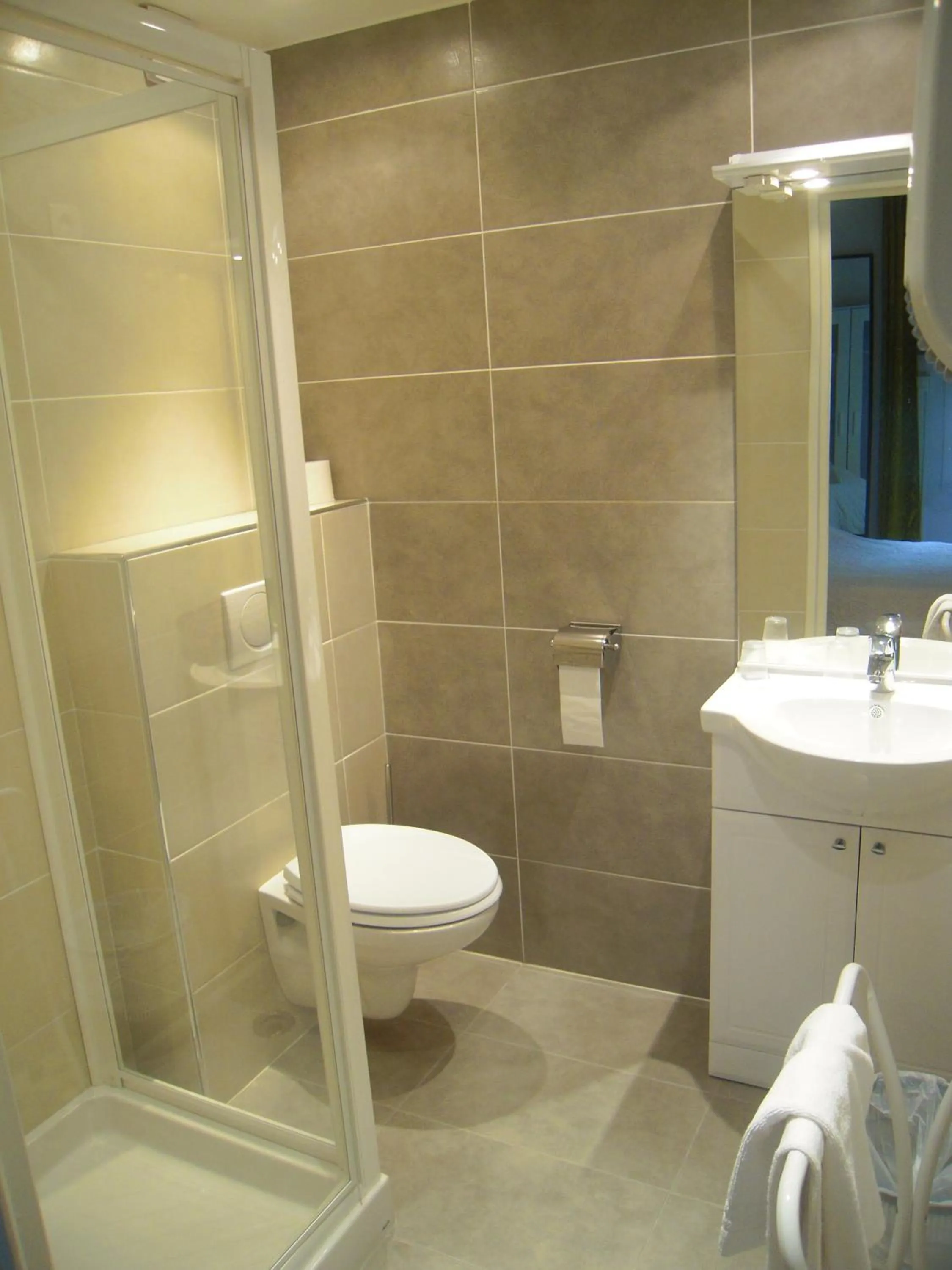 Toilet in Hôtel Le Mistral