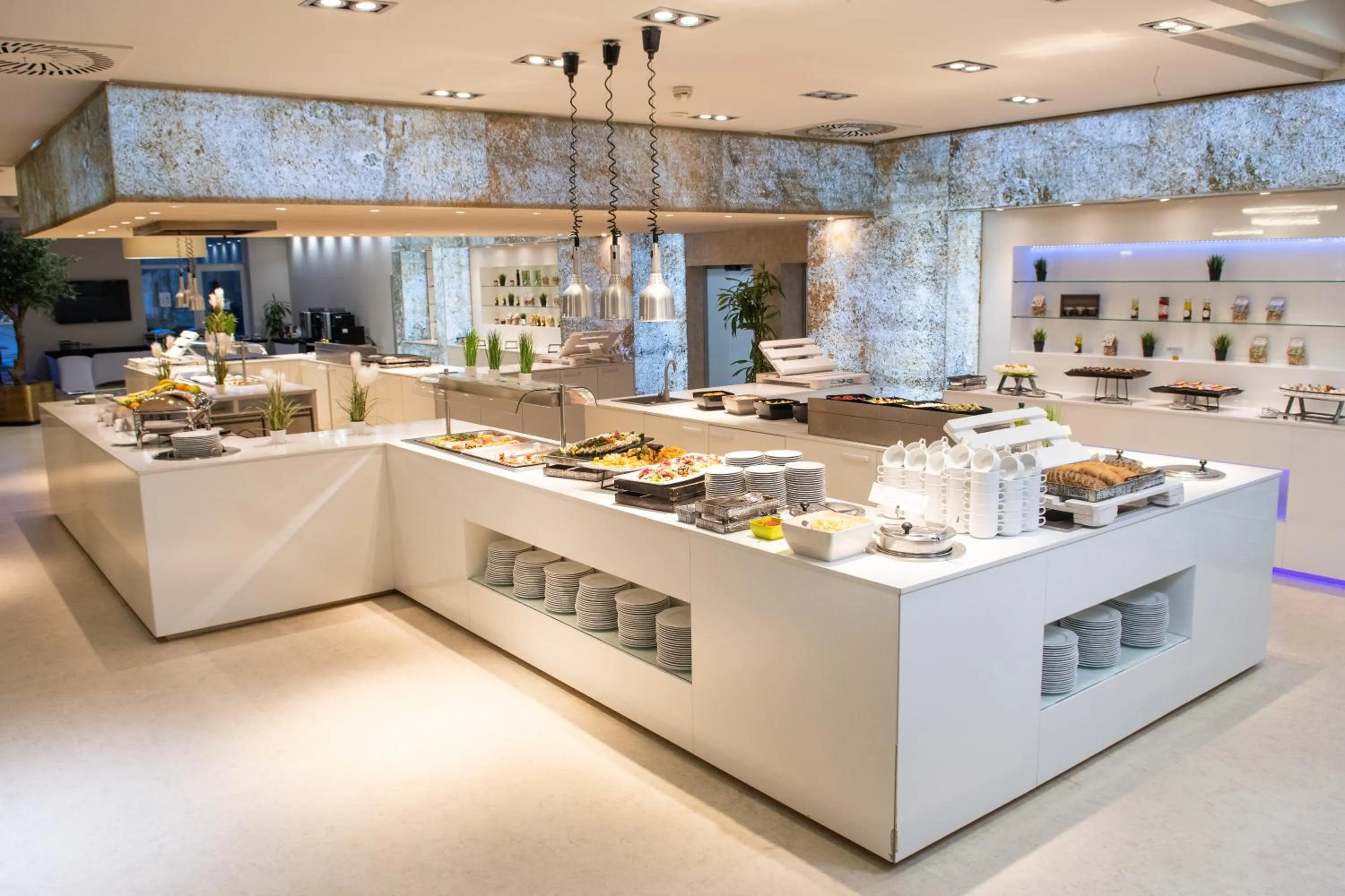 Buffet breakfast in Hotel Azur Premium