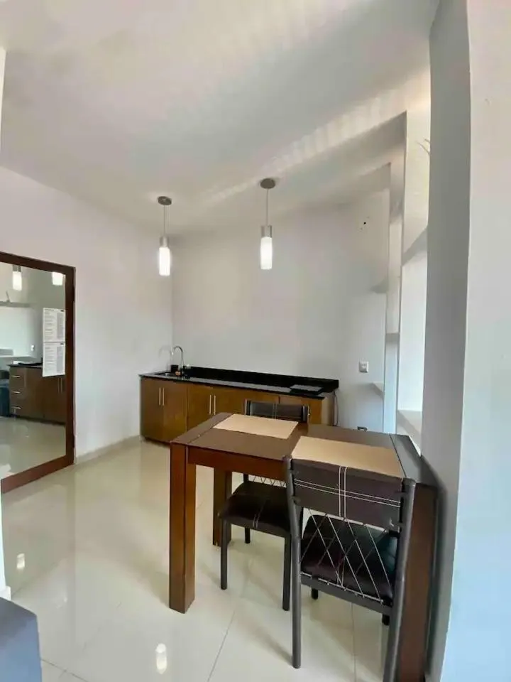 Kitchen or kitchenette in Suites La Gloria Alojamiento independiente