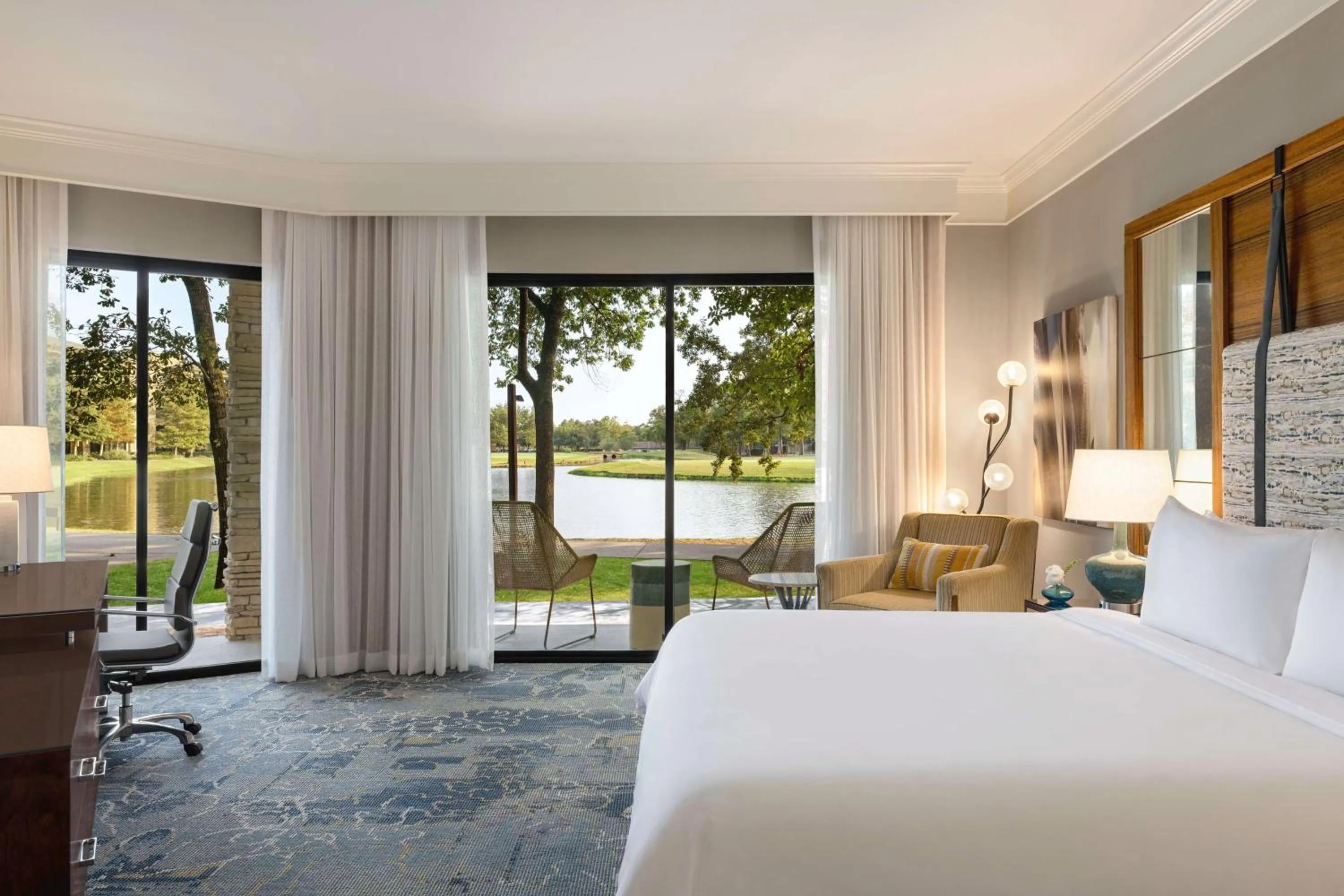 View (from property/room), Bed in The Woodlands Resort, Curio Collection by Hilton