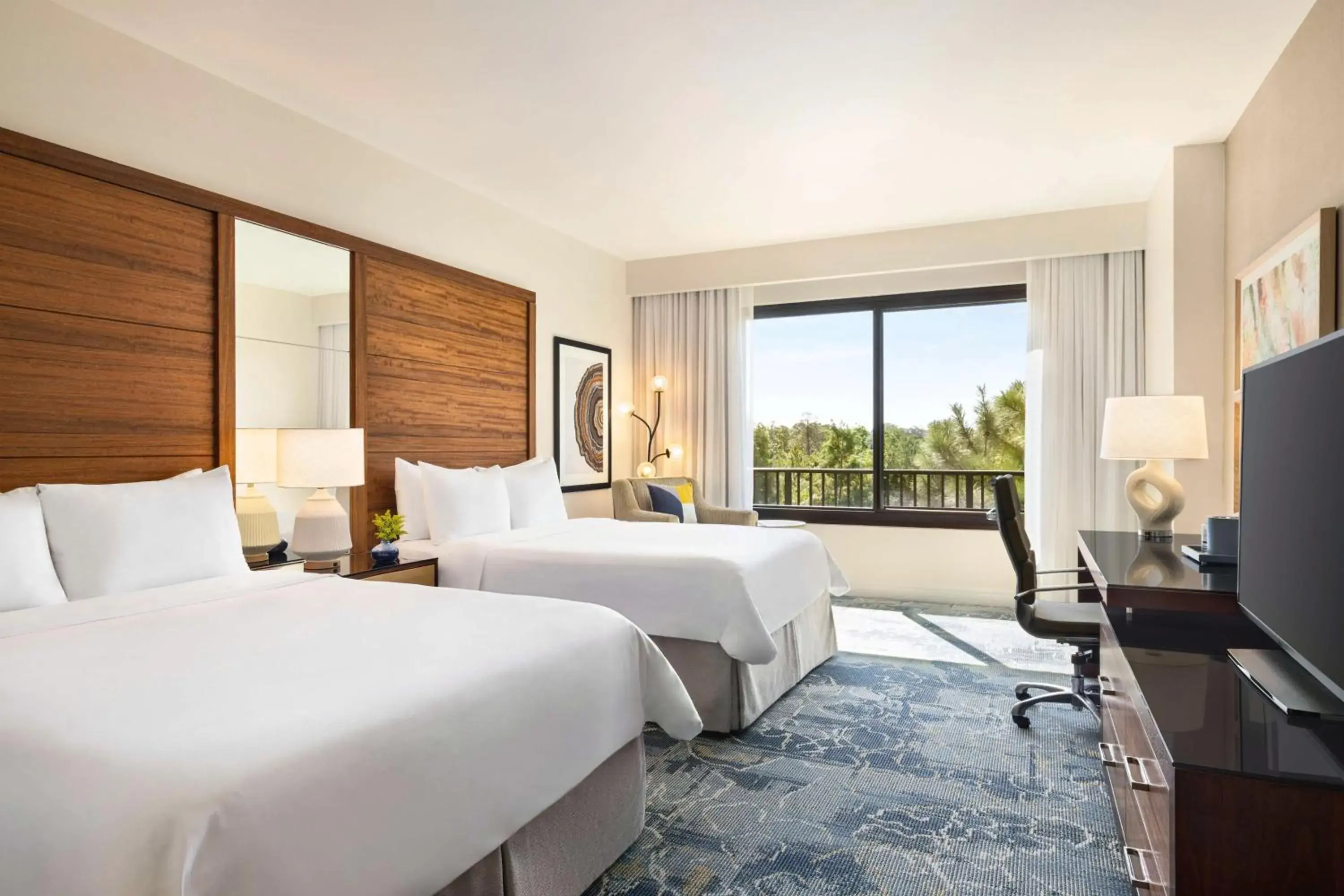 Bedroom, Bed in The Woodlands Resort, Curio Collection by Hilton Bedroom, Bed in The Woodlands Resort, Curio Collection by Hilton