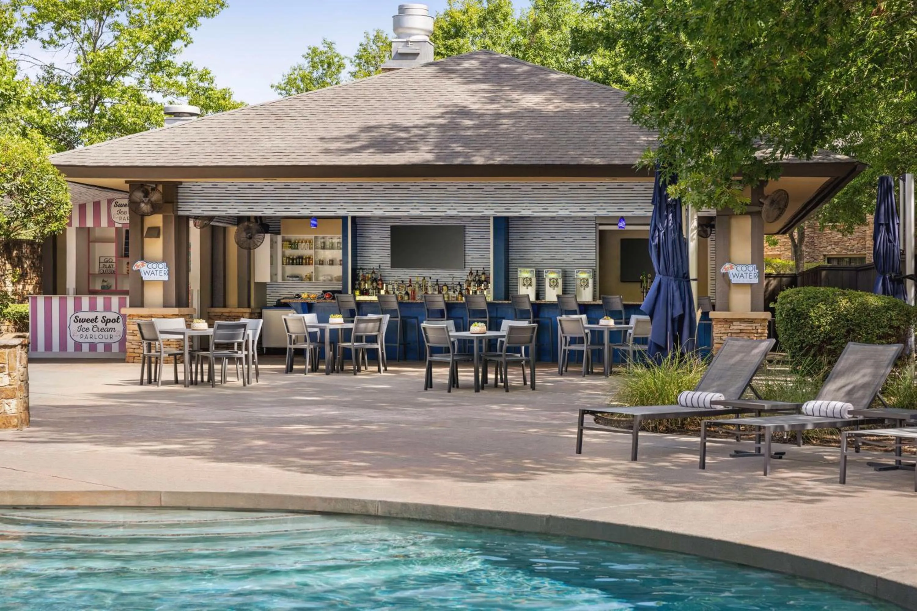 Pool view in The Woodlands Resort, Curio Collection by Hilton