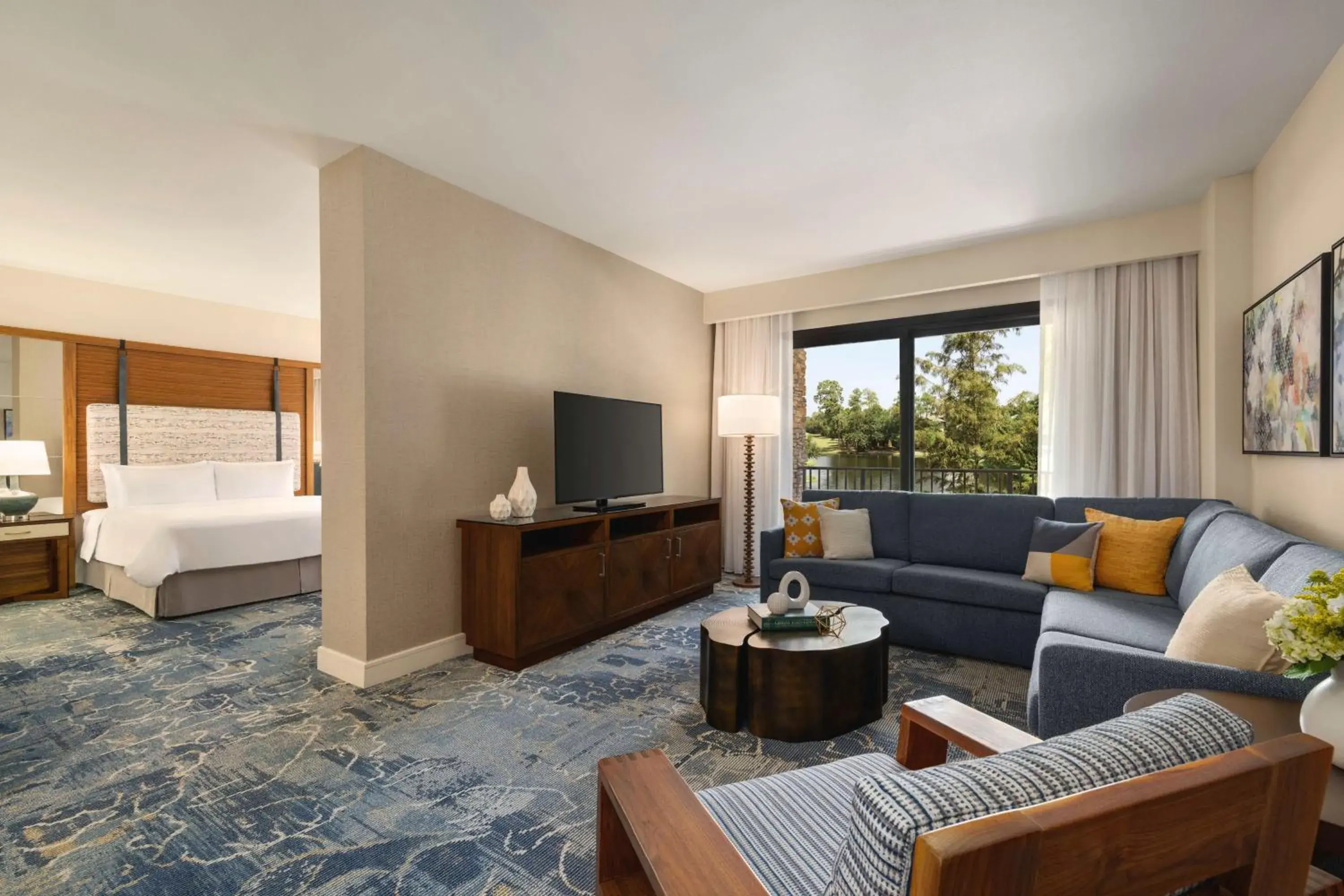 View (from property/room), Bed in The Woodlands Resort, Curio Collection by Hilton View (from property/room), Bed in The Woodlands Resort, Curio Collection by Hilton