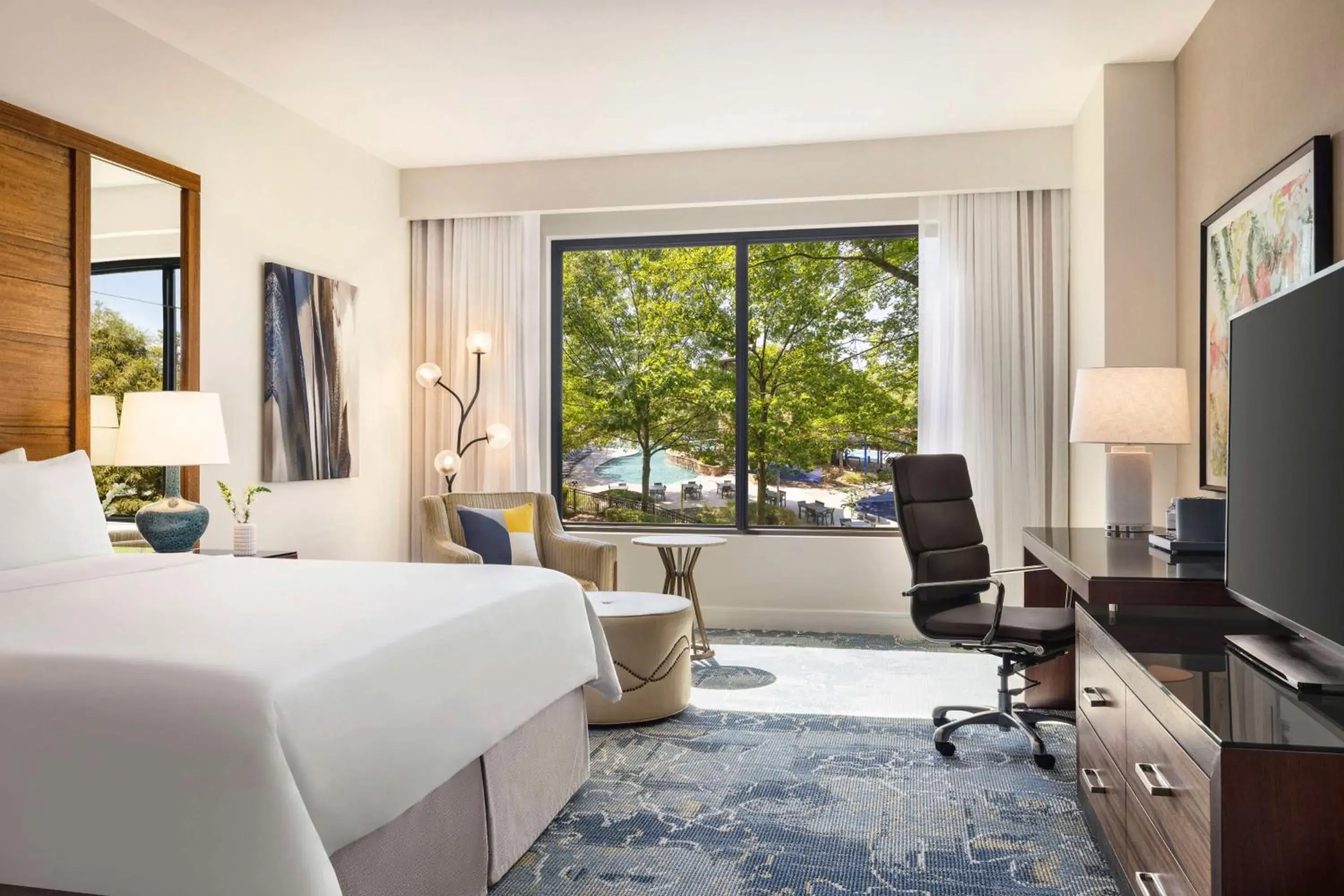 Bedroom, Bed in The Woodlands Resort, Curio Collection by Hilton Bedroom, Bed in The Woodlands Resort, Curio Collection by Hilton