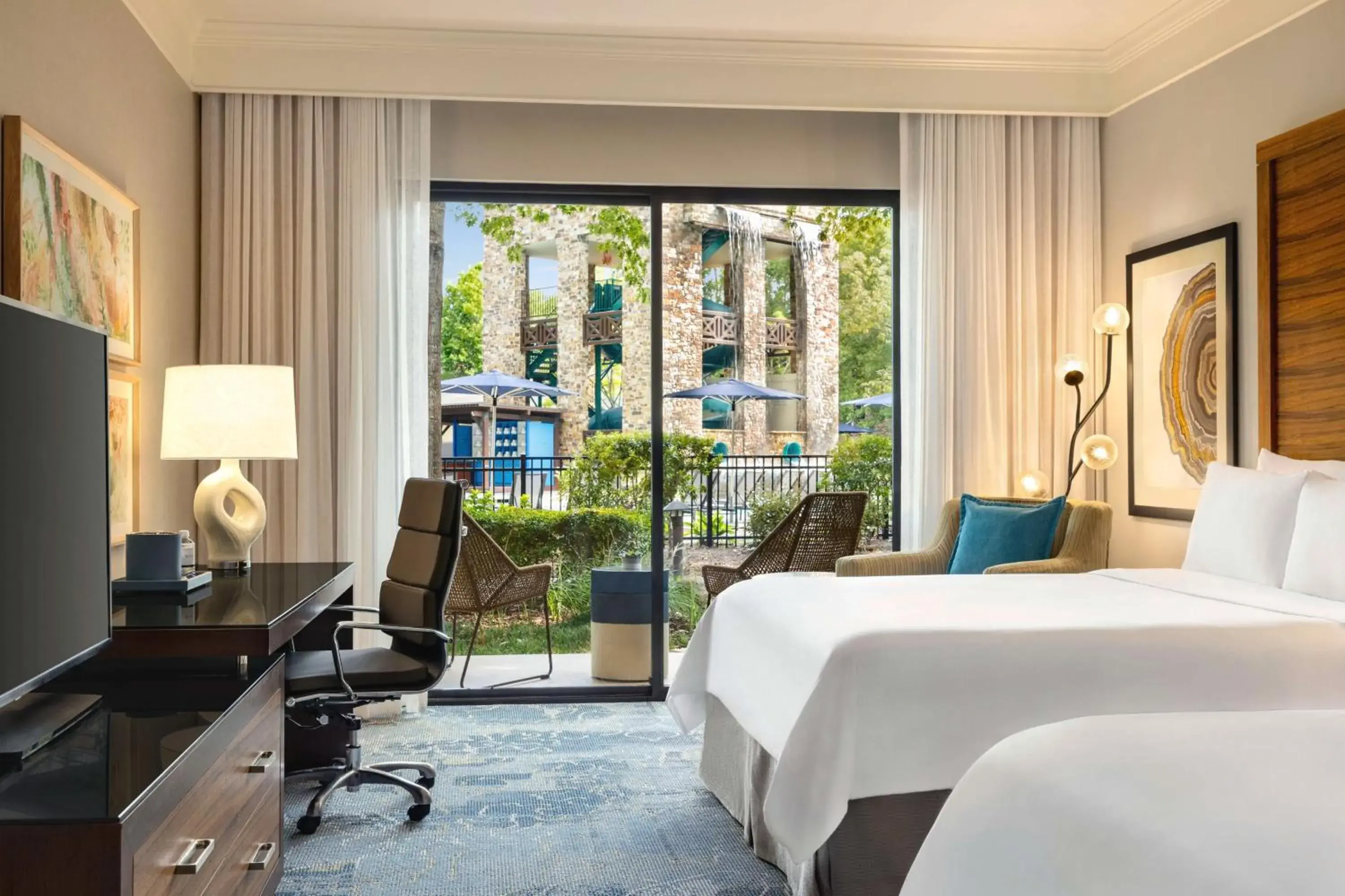 Queen Room with Two Queen Beds and Pool Access in The Woodlands Resort, Curio Collection by Hilton Queen Room with Two Queen Beds and Pool Access in The Woodlands Resort, Curio Collection by Hilton