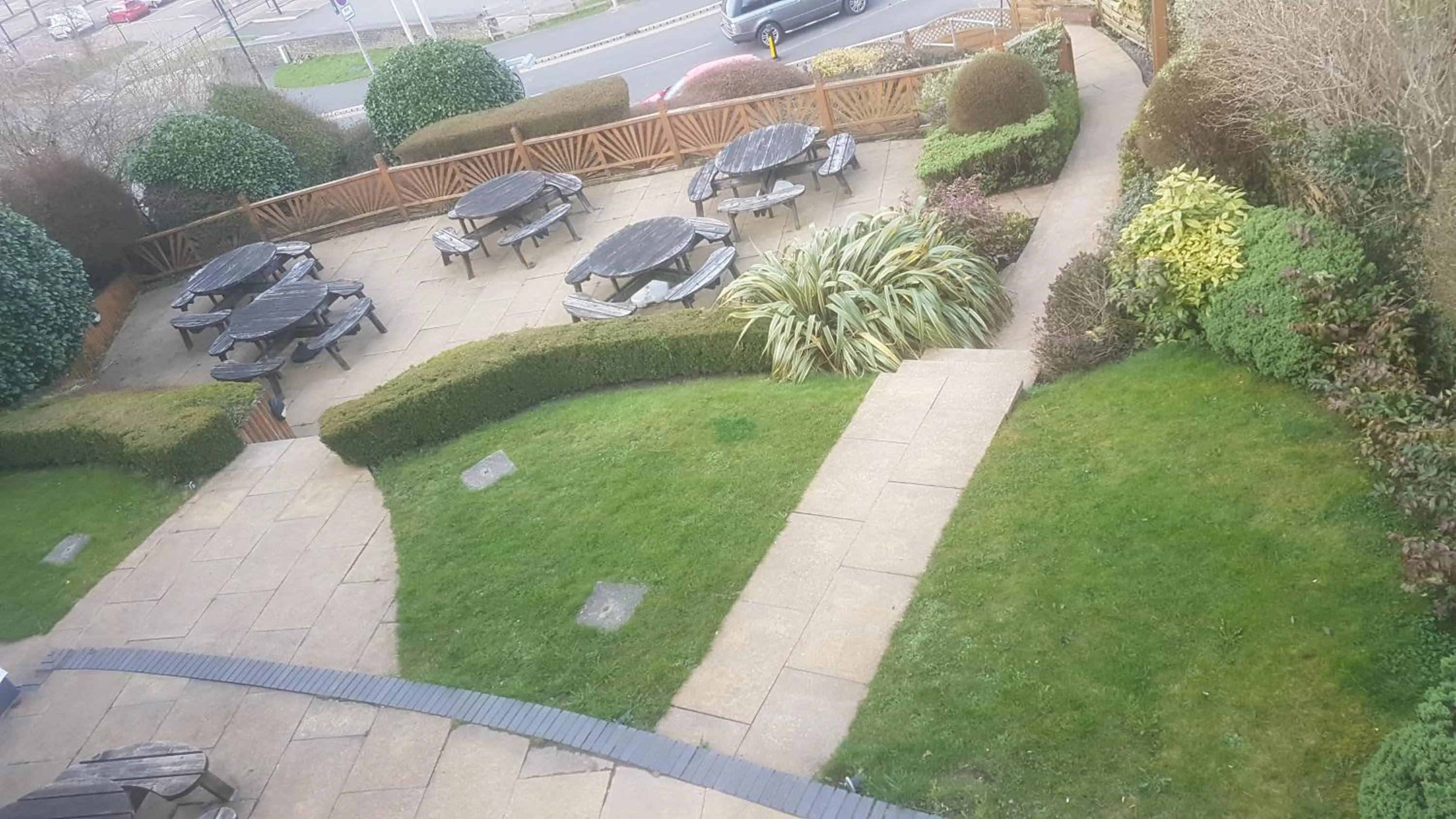 Garden view in The Marquis Inn