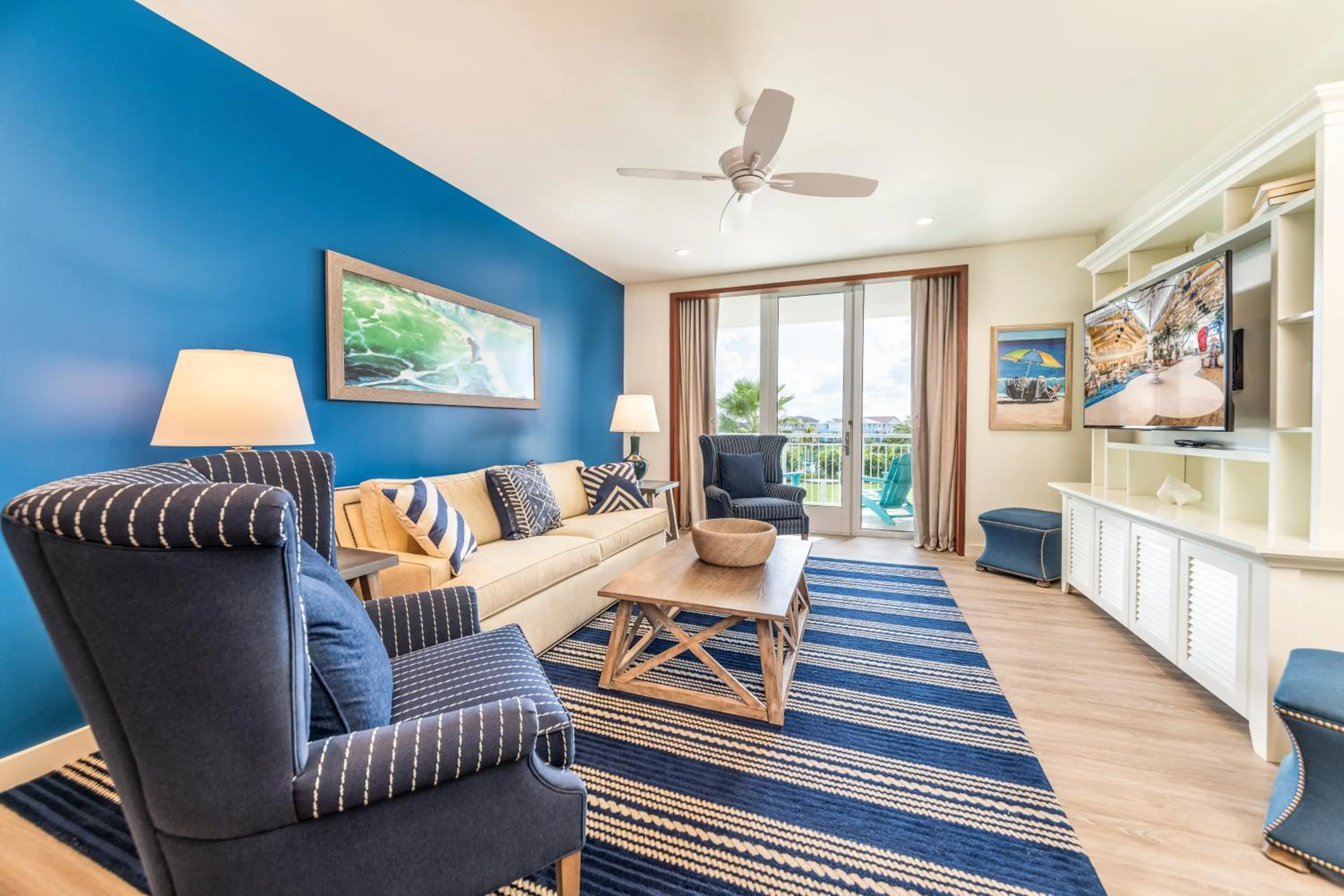 Living room in Margaritaville Resort Orlando