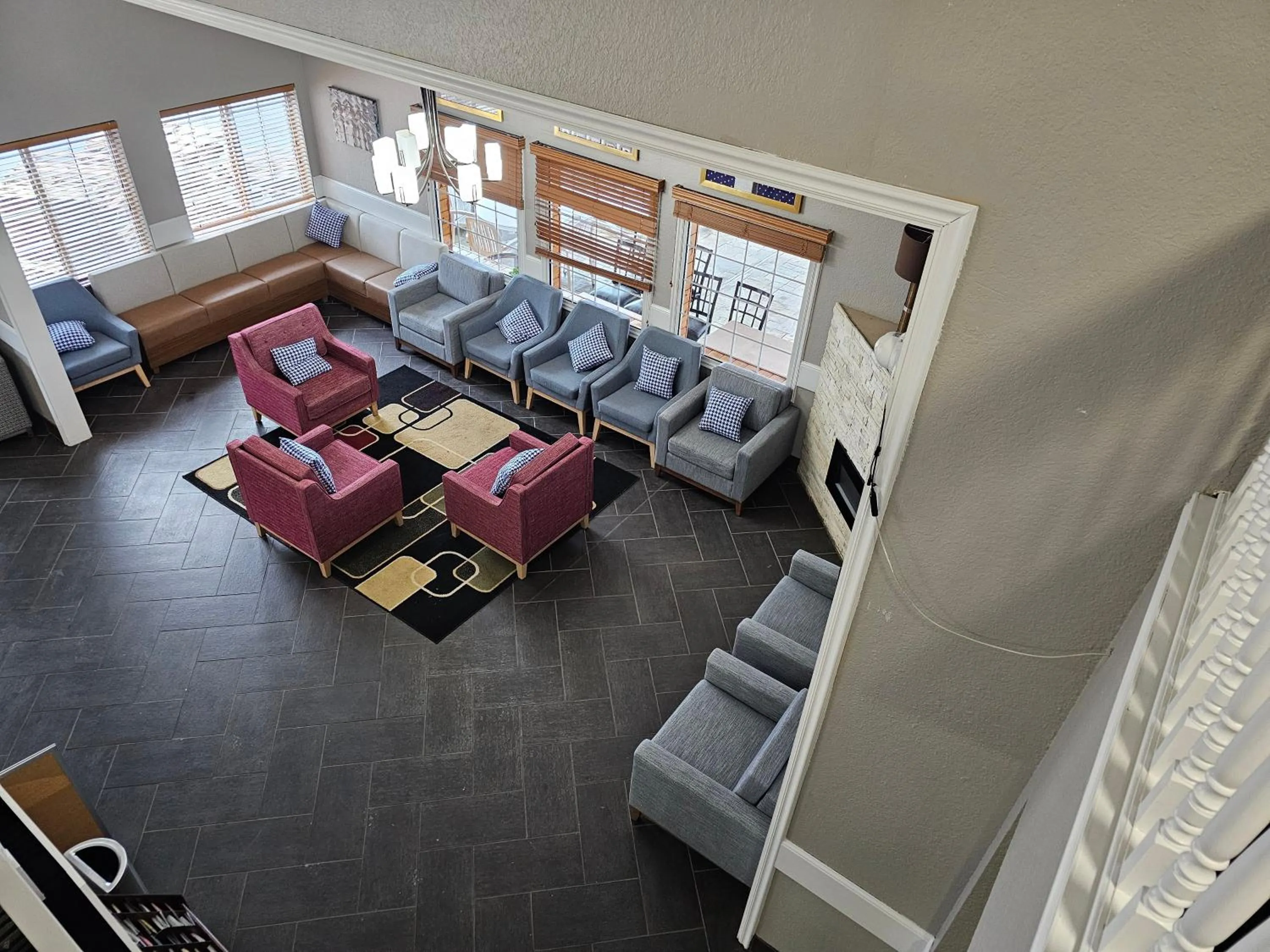 Seating area in AmericInn by Wyndham Grinnell