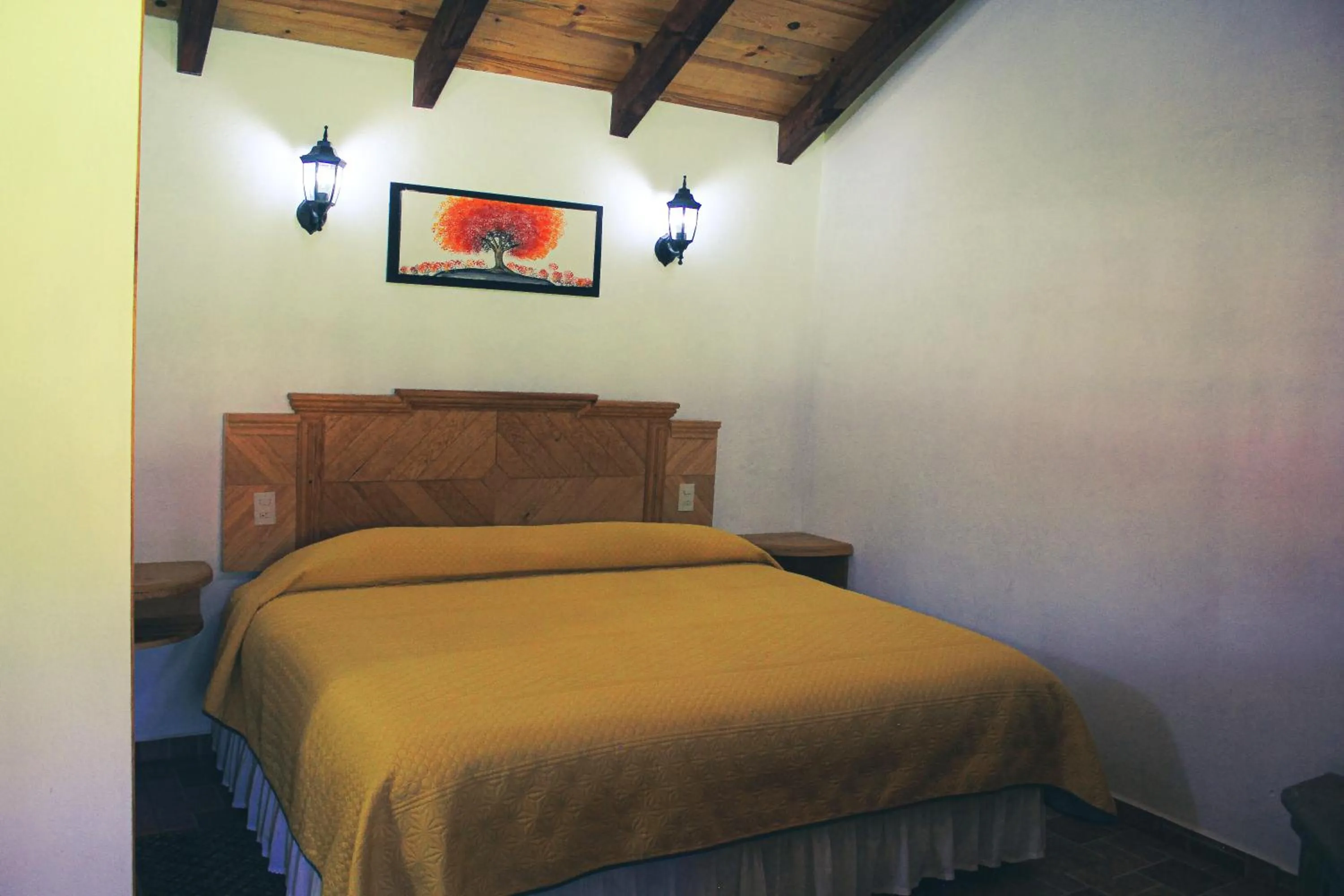 Bed in Cabañas Rincón Escondido