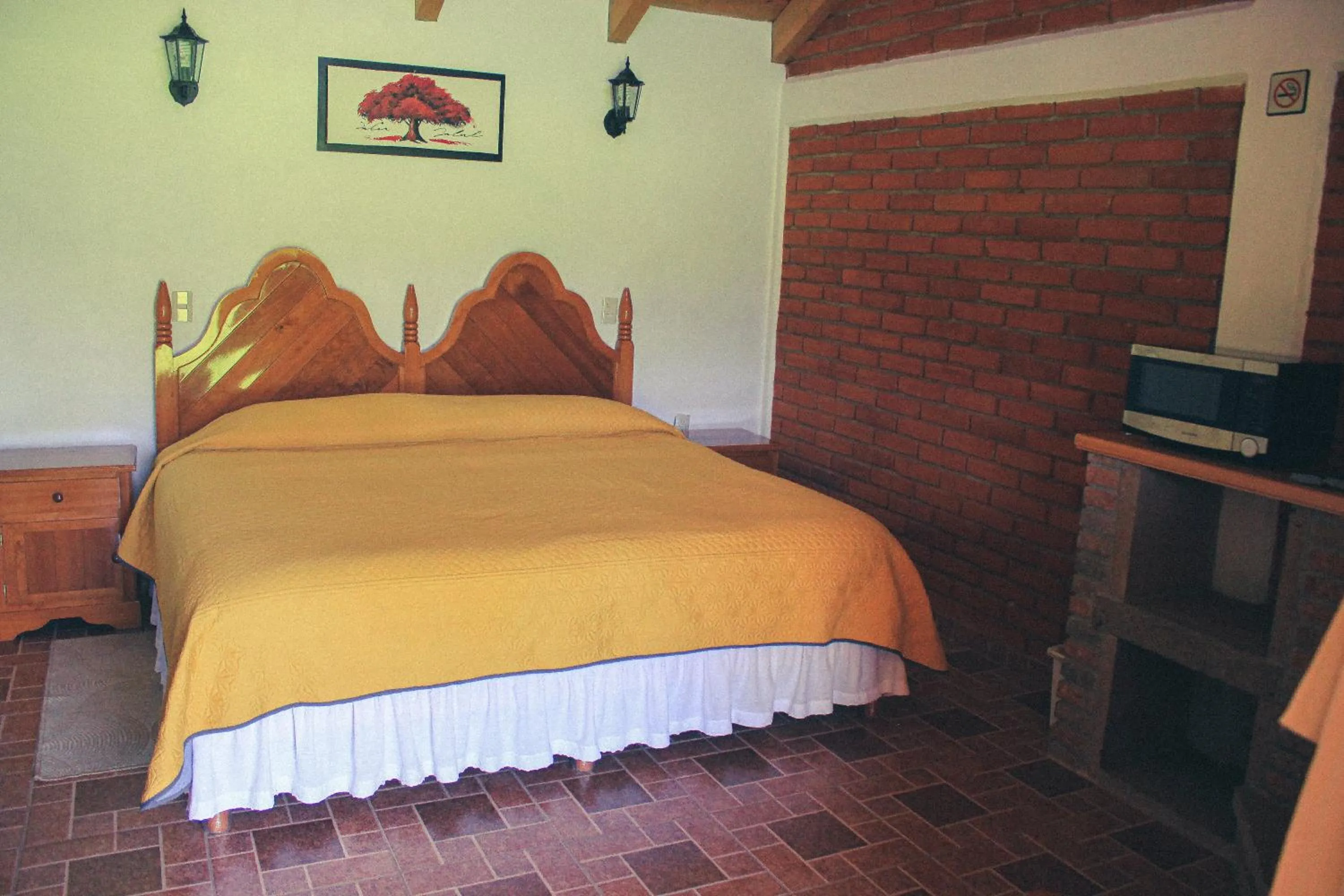 Bed in Cabañas Rincón Escondido
