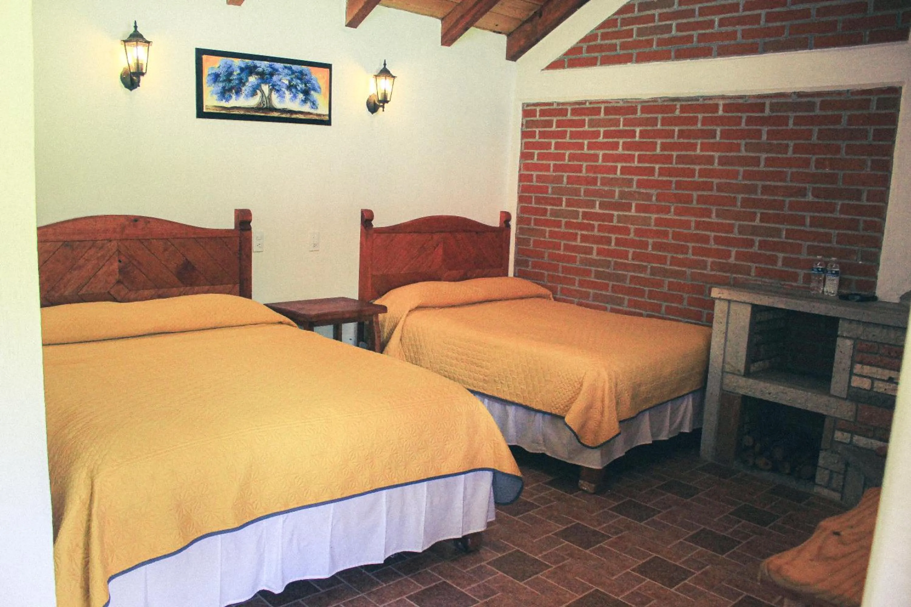 Bed in Cabañas Rincón Escondido