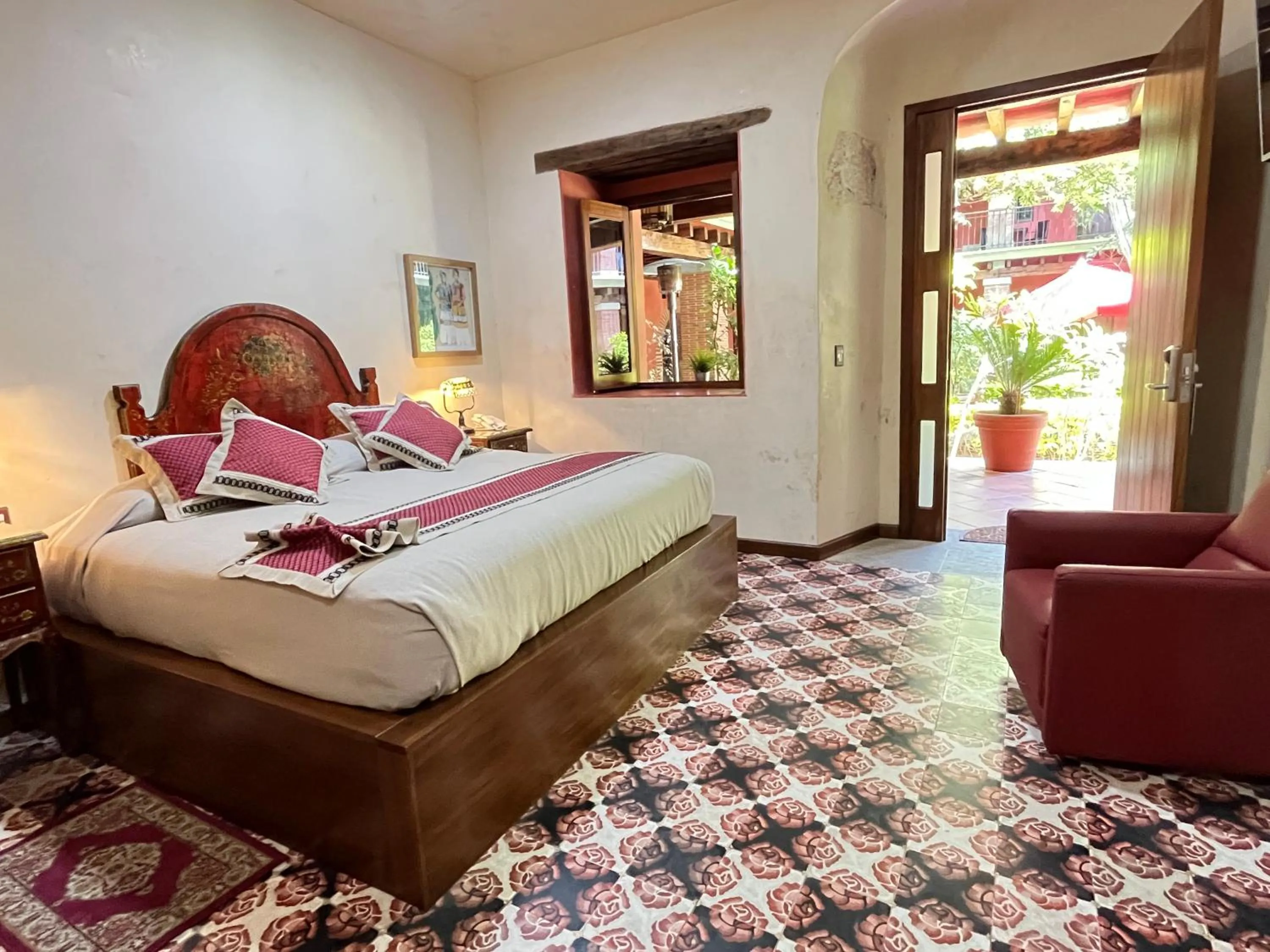 Bed in Hotel Siglo 17