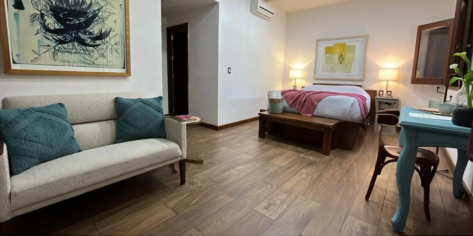 Bed in Hotel Siglo 17