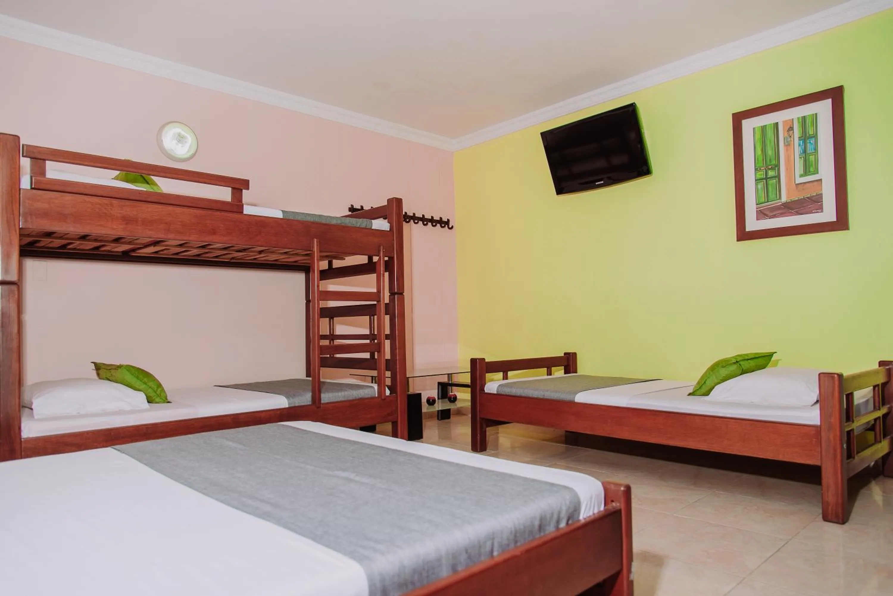 Bed in Hotel Tayrona Mágico