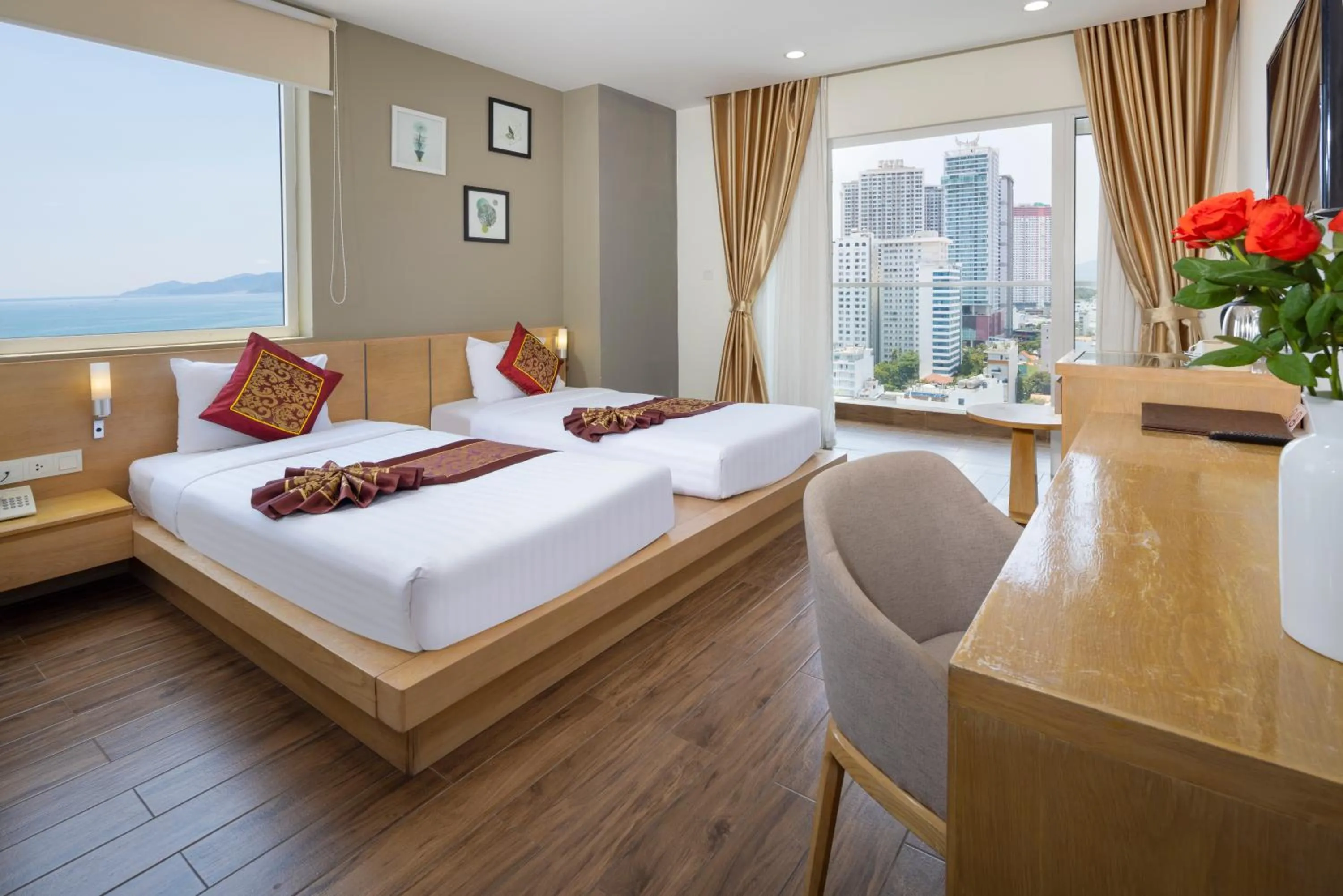 Bed in Gibson Hotel Nha Trang