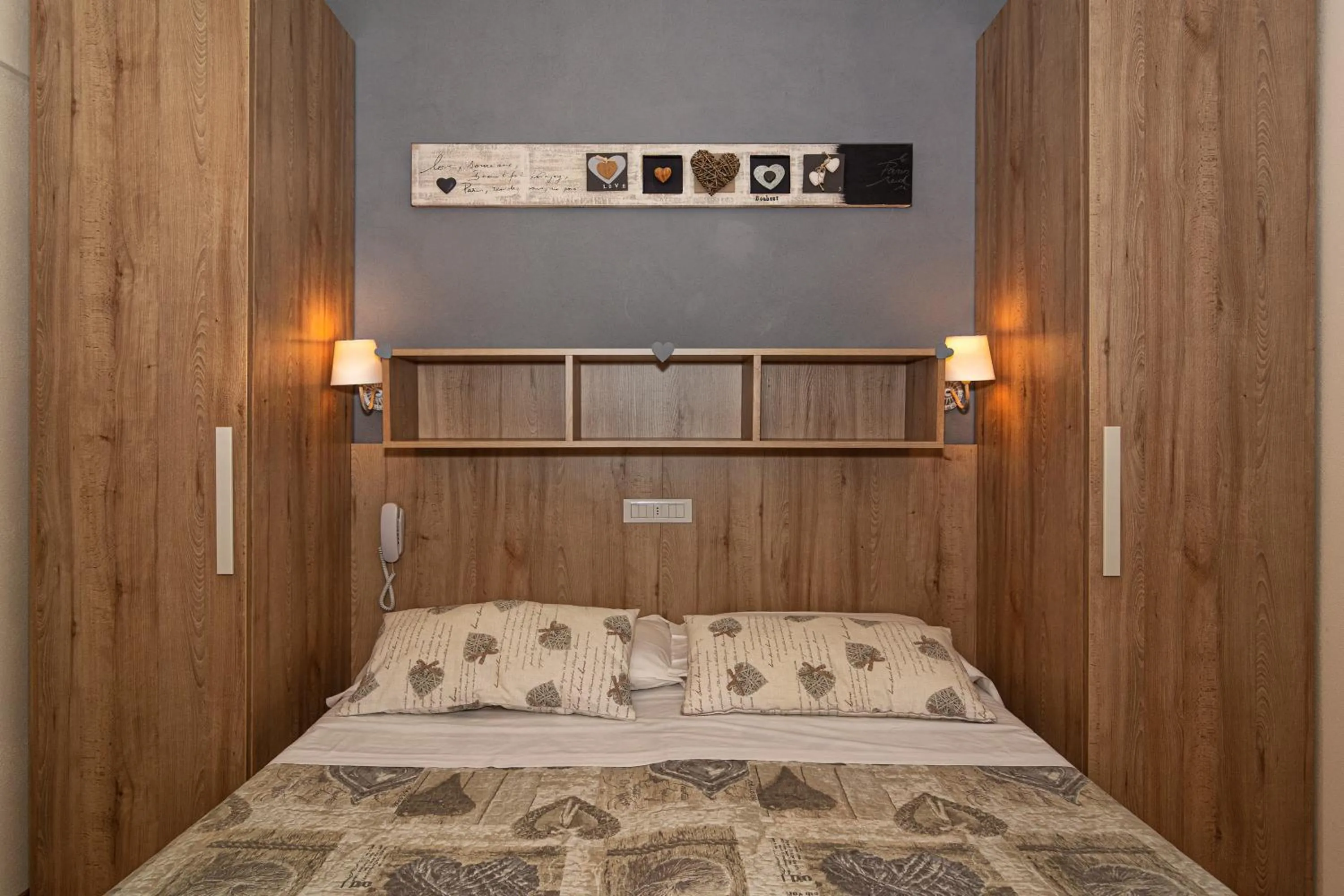 Bed in Hotel Mariani