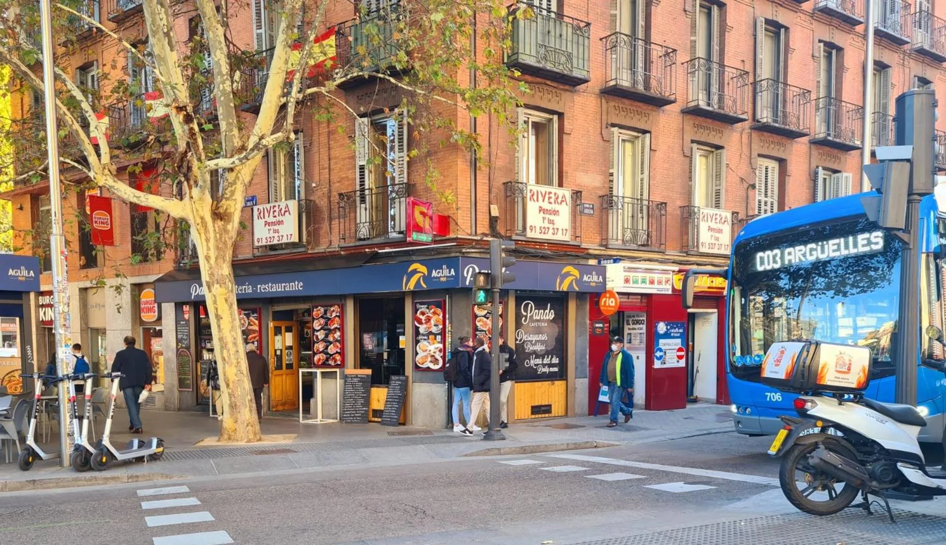 Area and facilities in Pensión Rivera