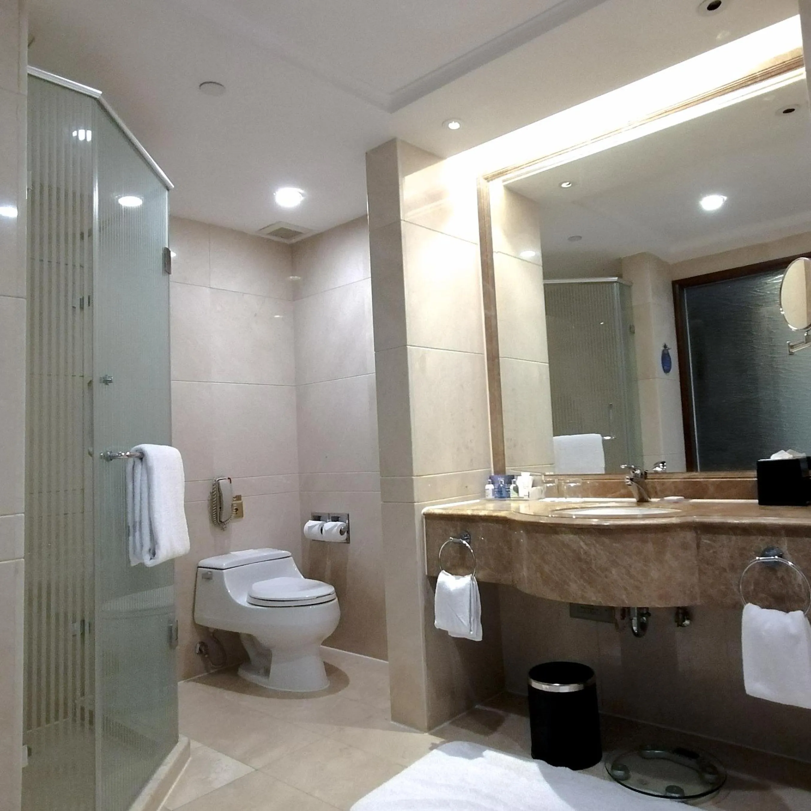 Bathroom in Radisson Blu Hotel Shanghai New World
