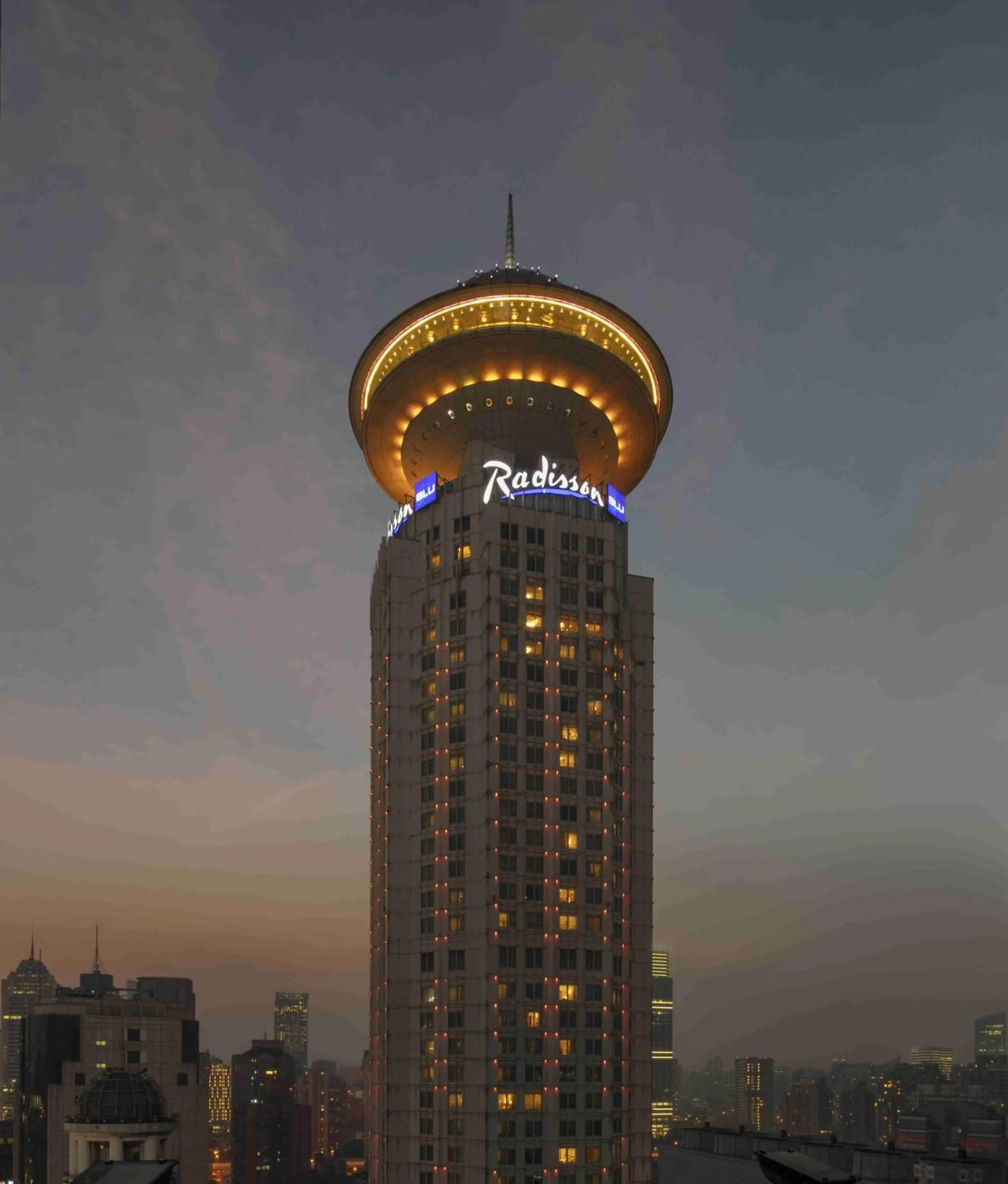 Property building in Radisson Blu Hotel Shanghai New World