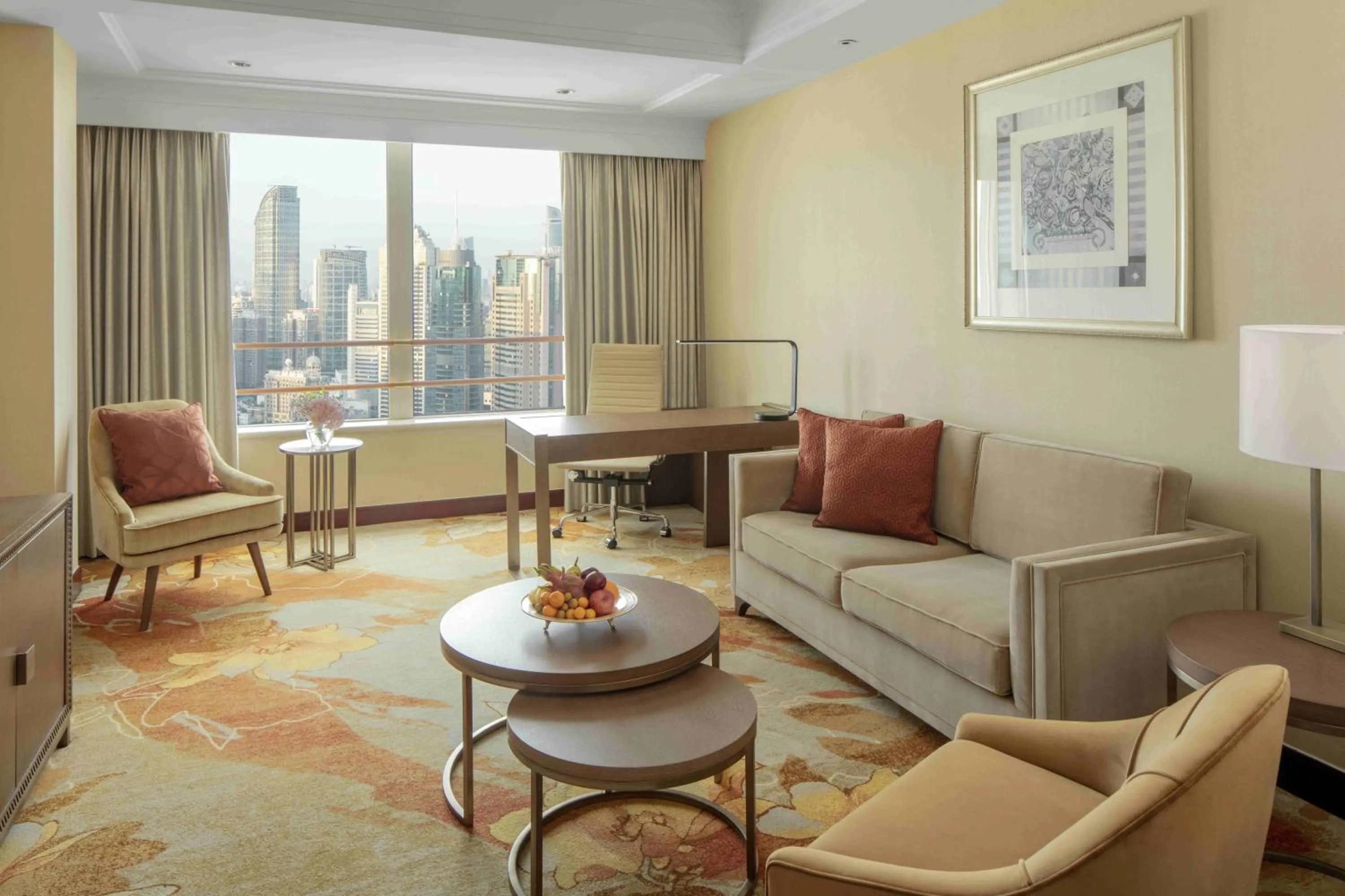 Living room in Radisson Blu Hotel Shanghai New World