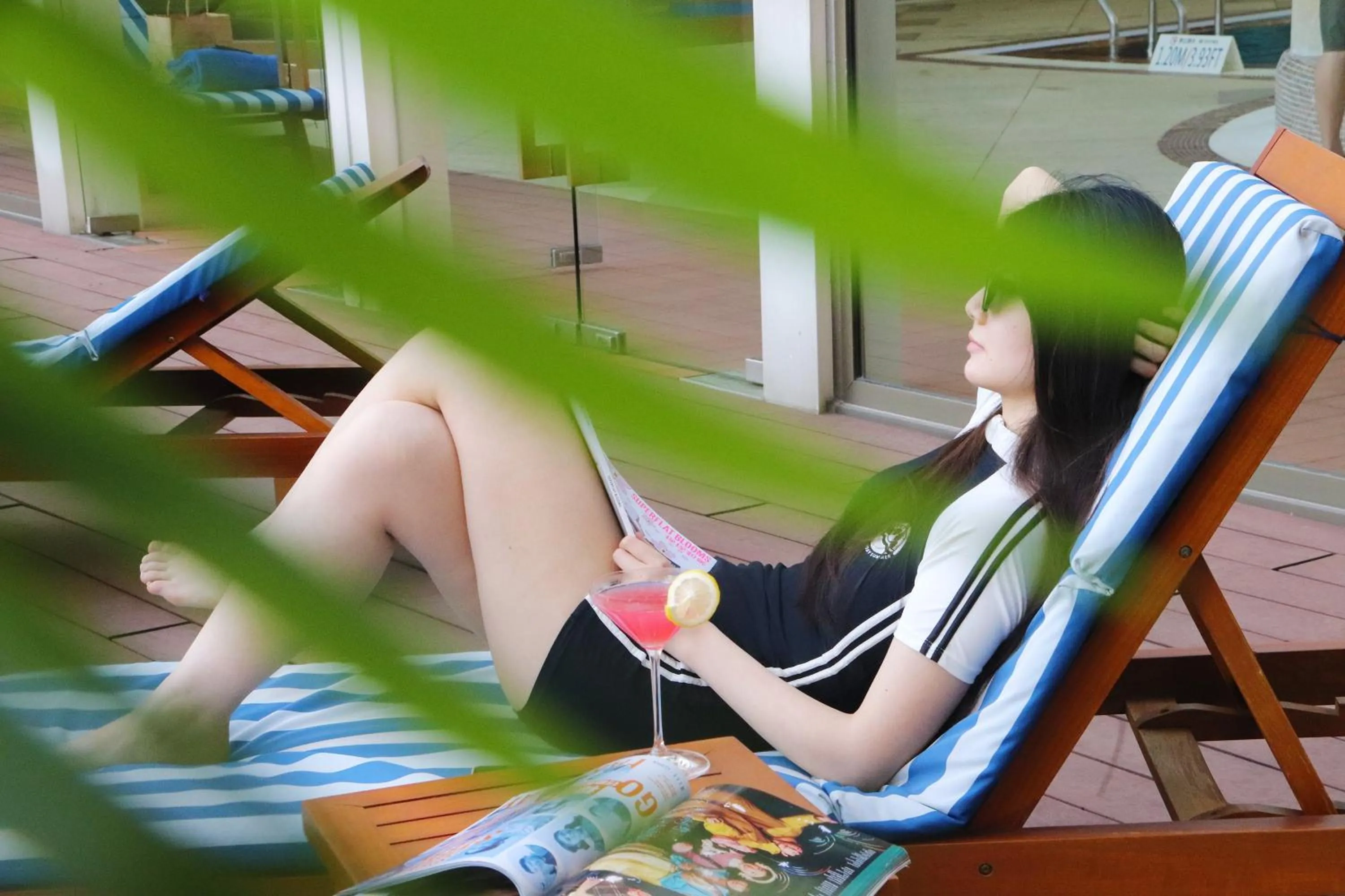 Swimming pool in Radisson Blu Hotel Shanghai New World