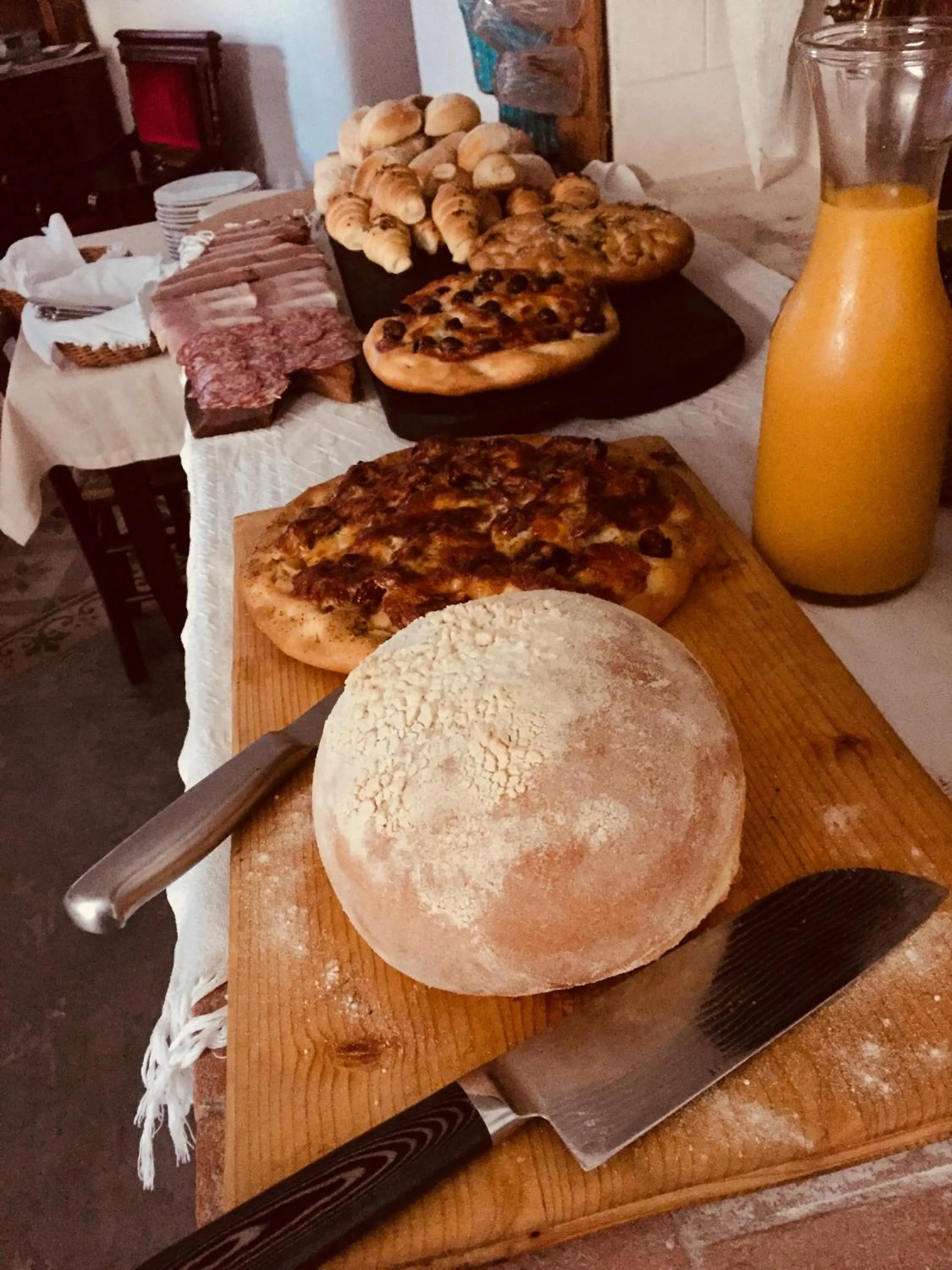 Buffet breakfast in Il Portico Guesthouse