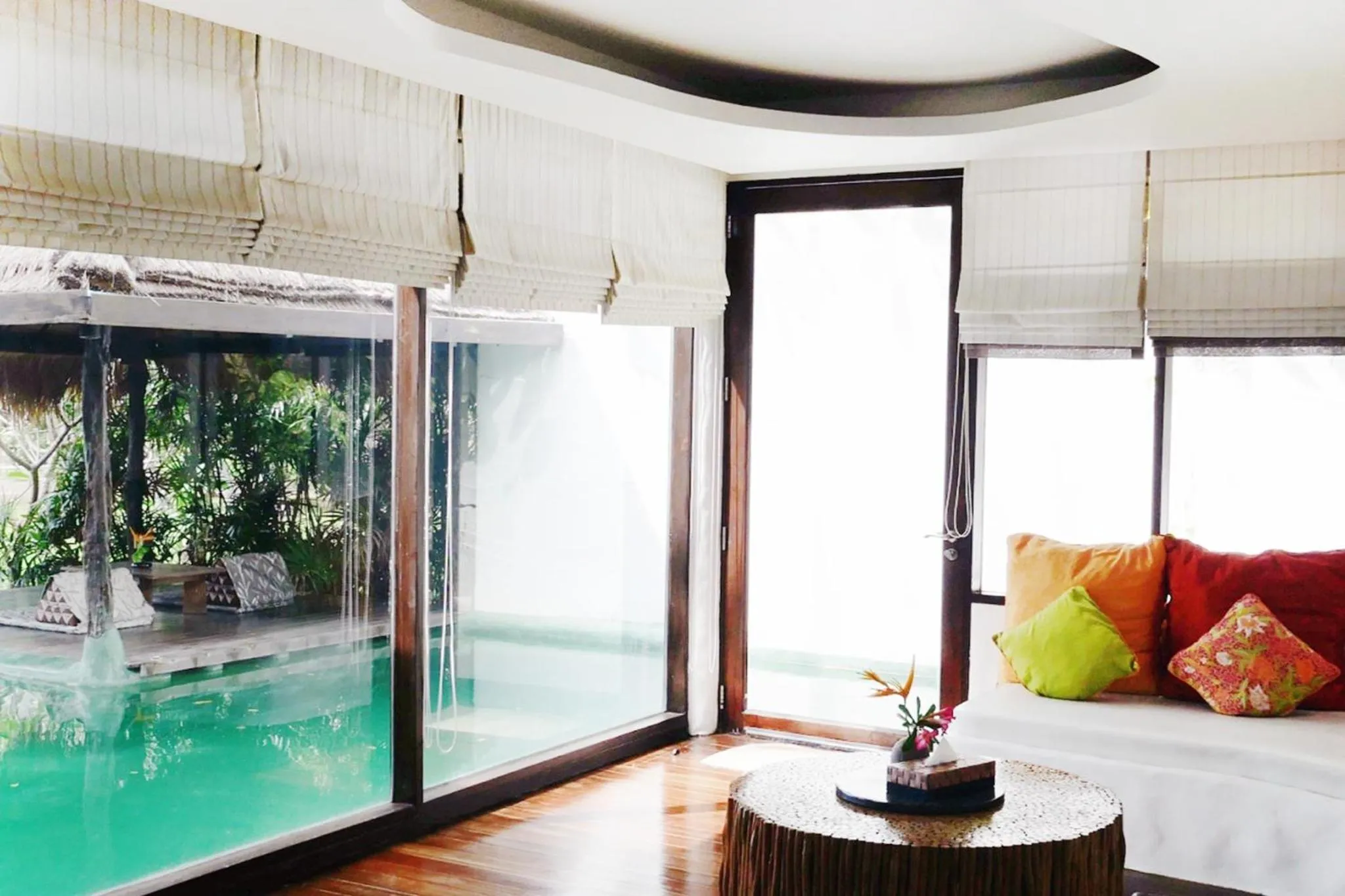 Seating area in Koh Tao Cabana