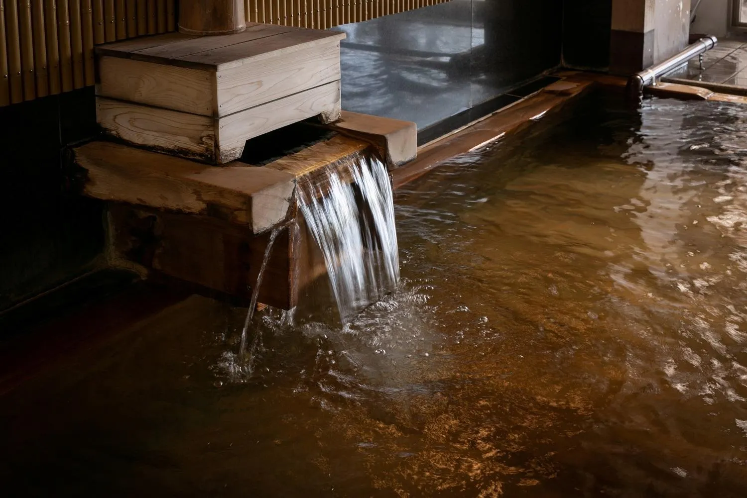 Hot Spring Bath in Sansuikan Kinryu