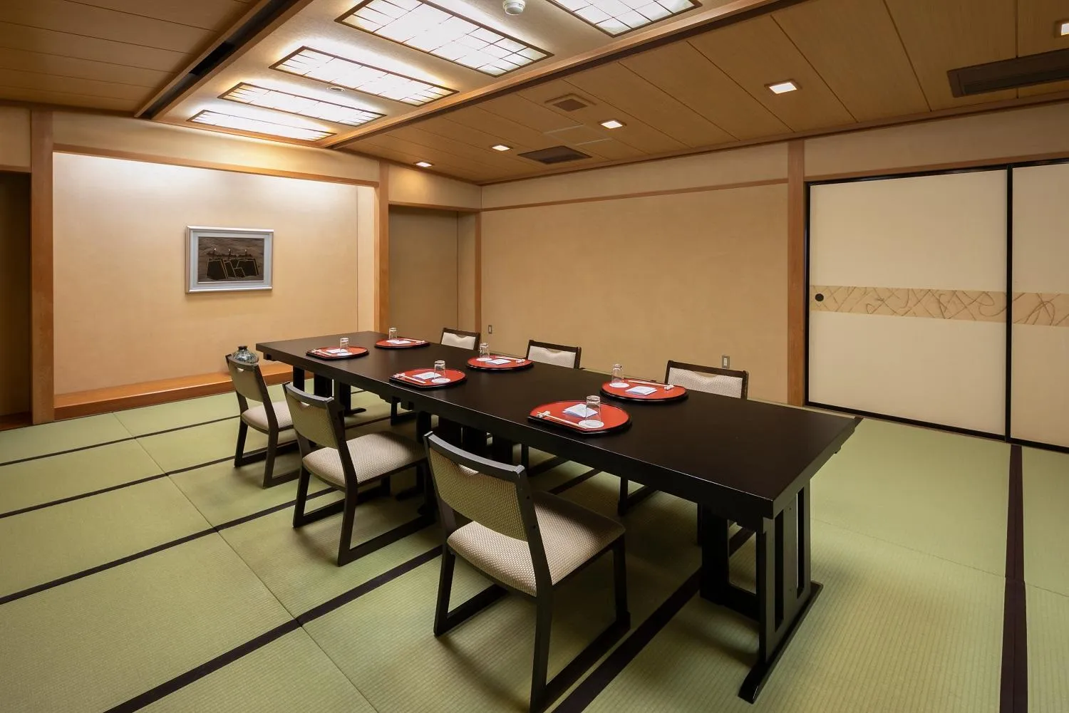 Dining area in Sansuikan Kinryu