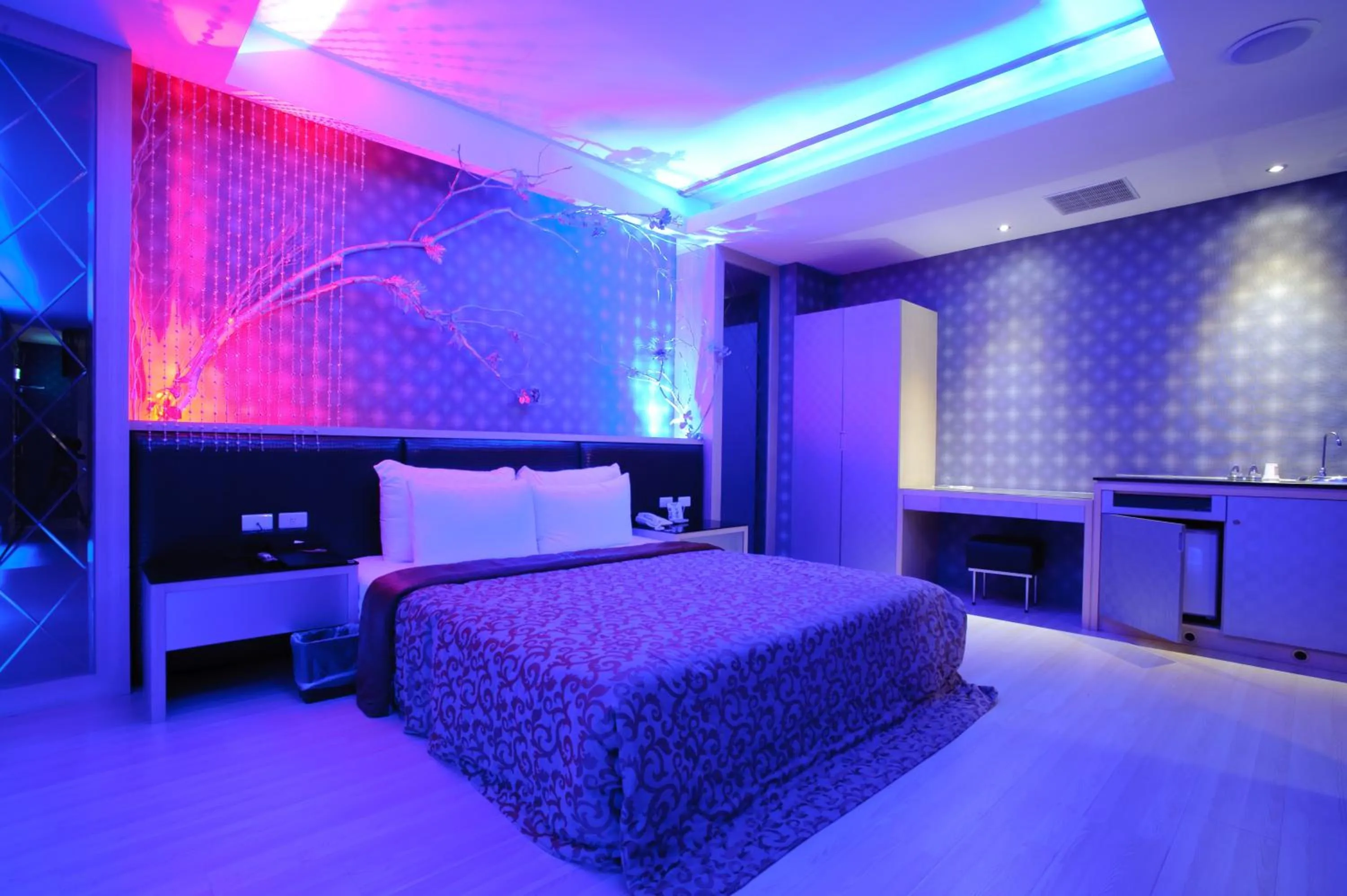 Bed in Zhen 13 Villa Motel