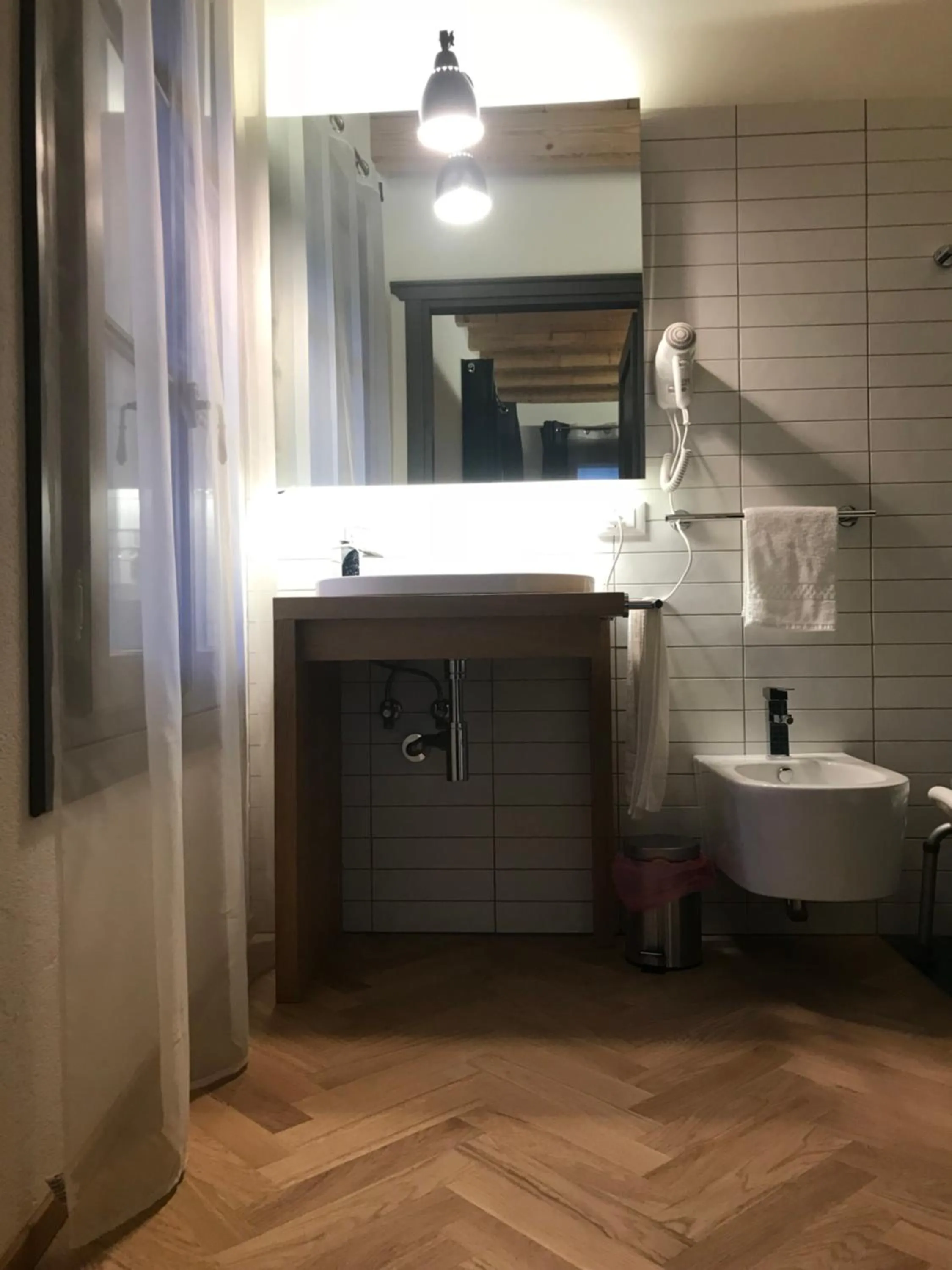 Bathroom in Hotel Dal Menga